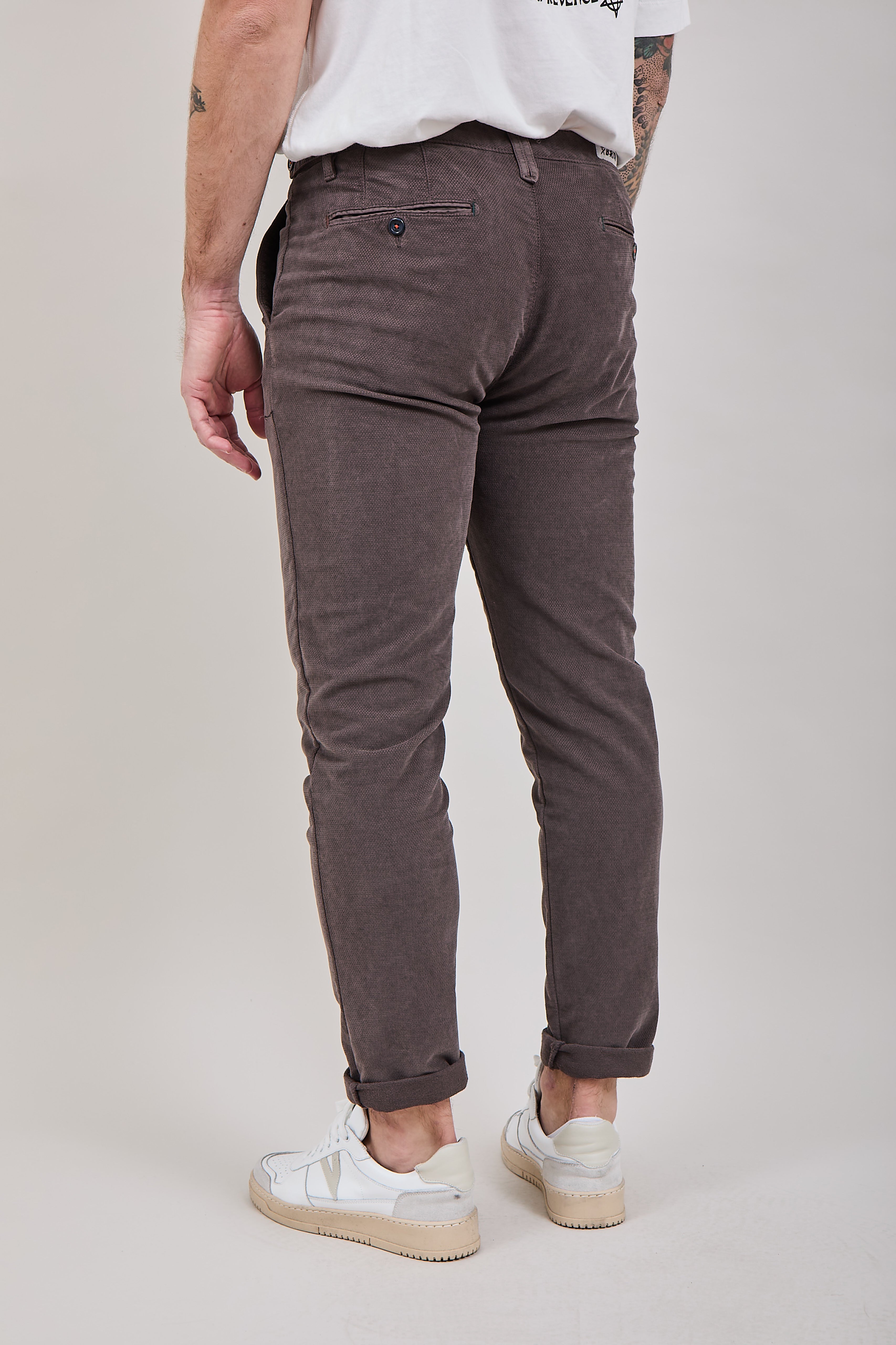 Pantalone velluto Berna chinos 136 Caffè