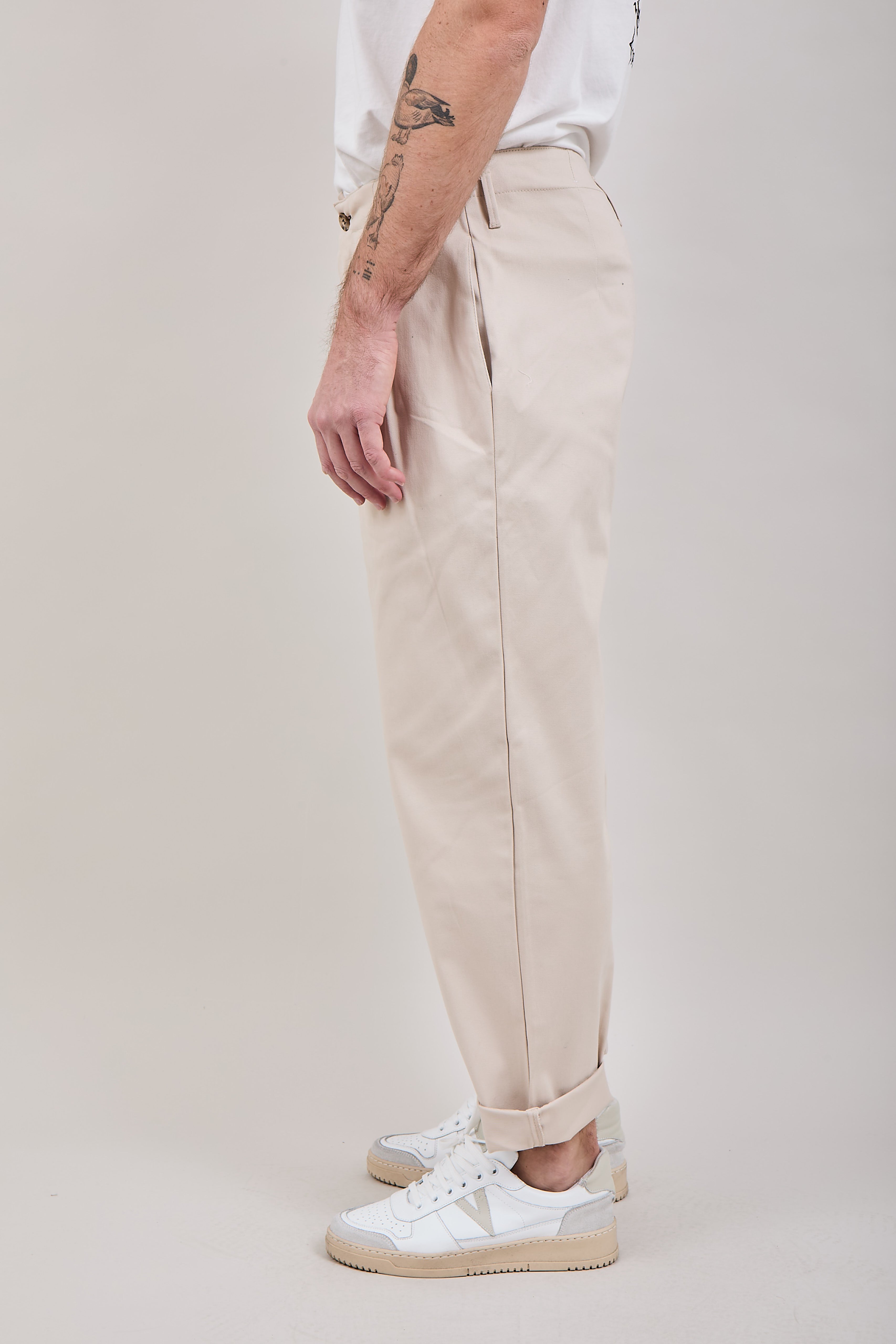 Pantalone Block Eleven Pences Beige 758