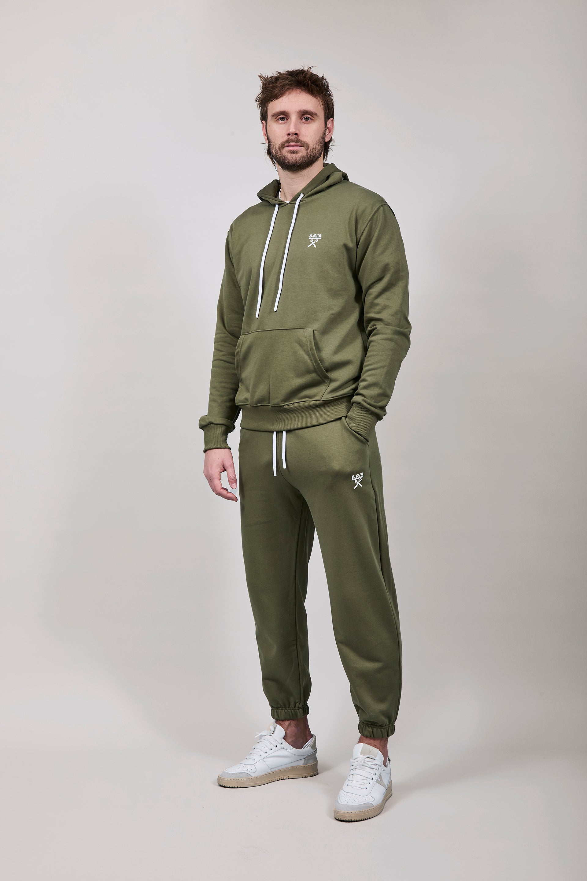 Felpa Berna Cappuccio Muschio 52