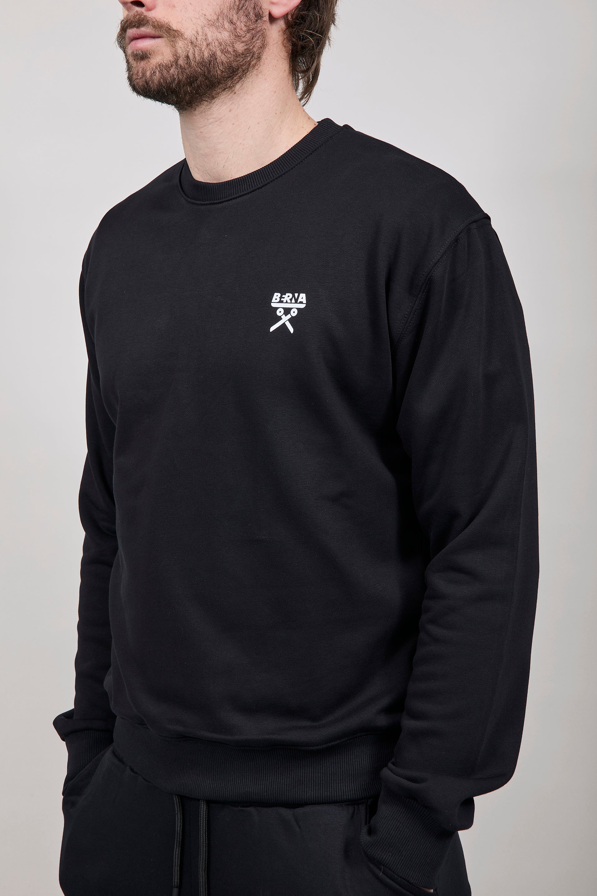 Felpa Berna Girocollo Nera 53