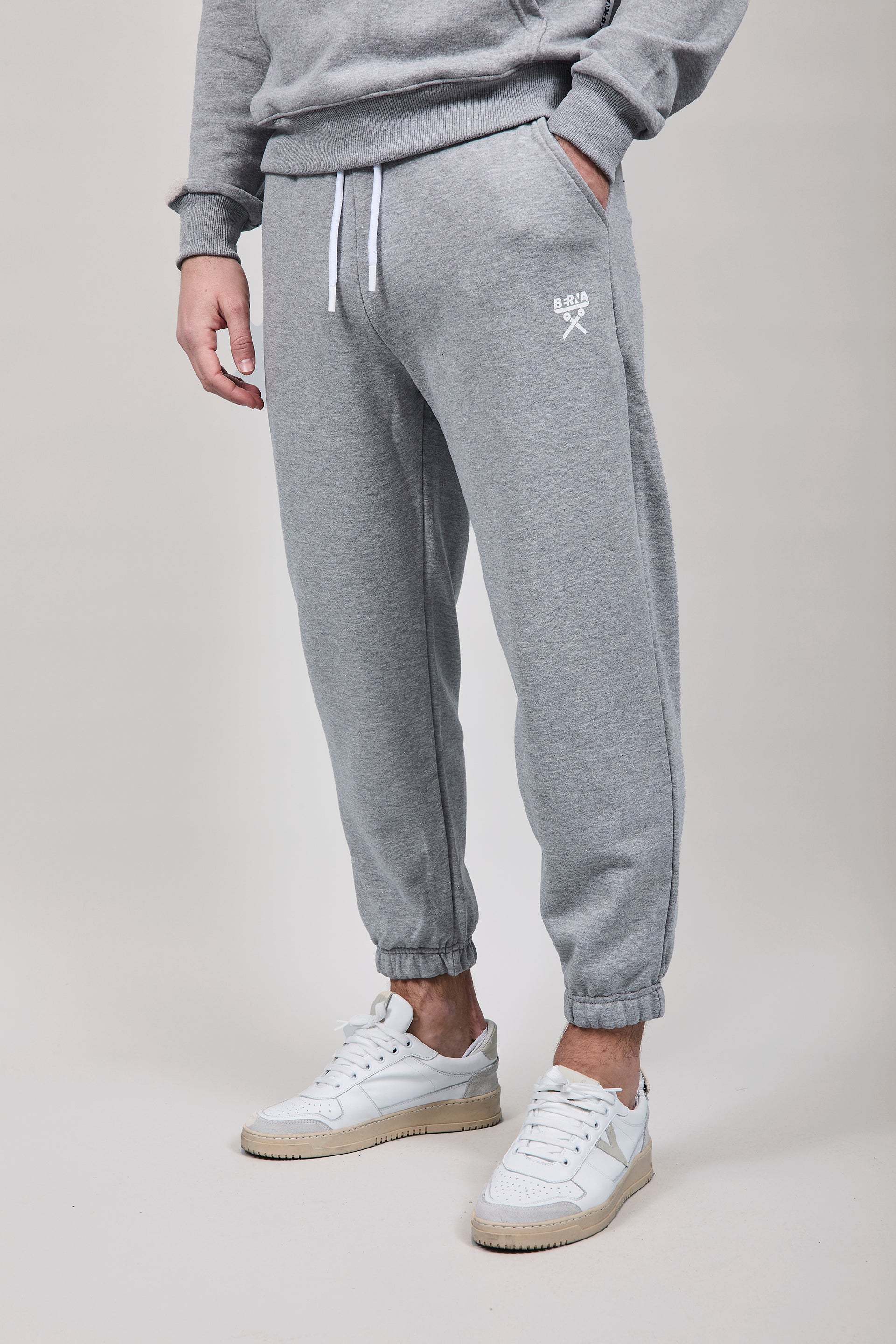 Pantalone Felpa Berna Grigio Melange 58