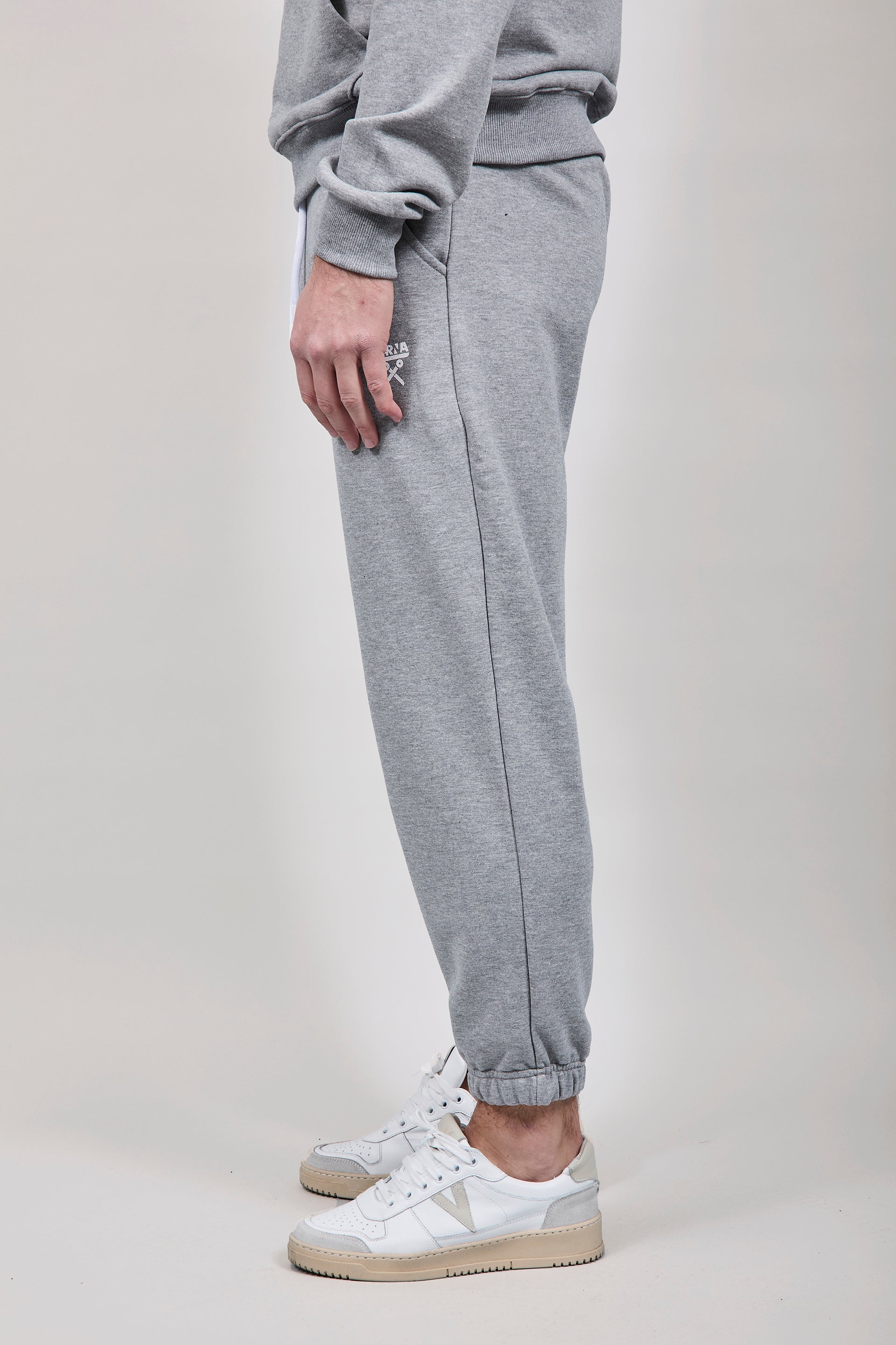 Pantalone Felpa Berna Grigio Melange 58