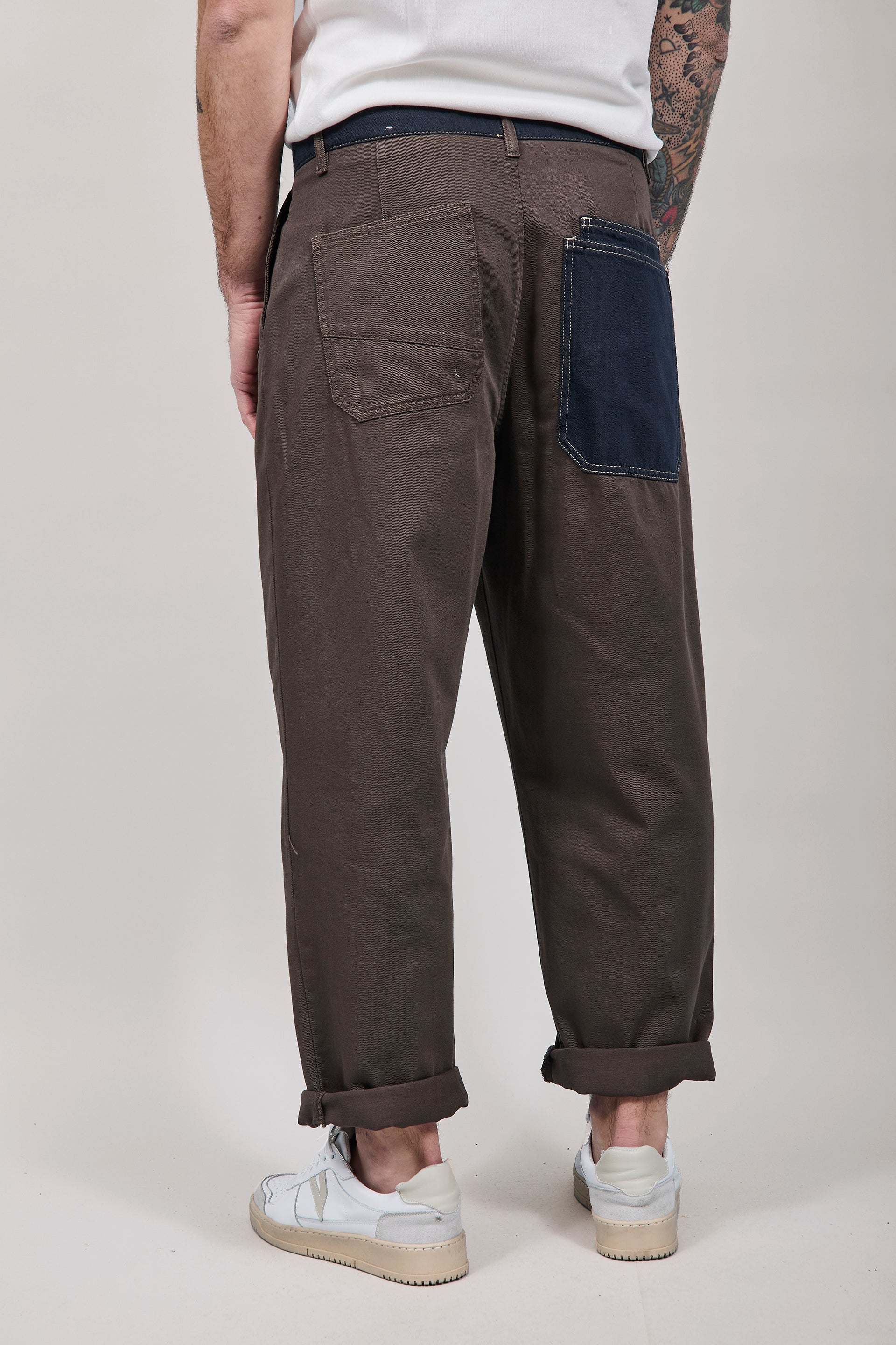 Pantalone cinta denim Berna Caffè