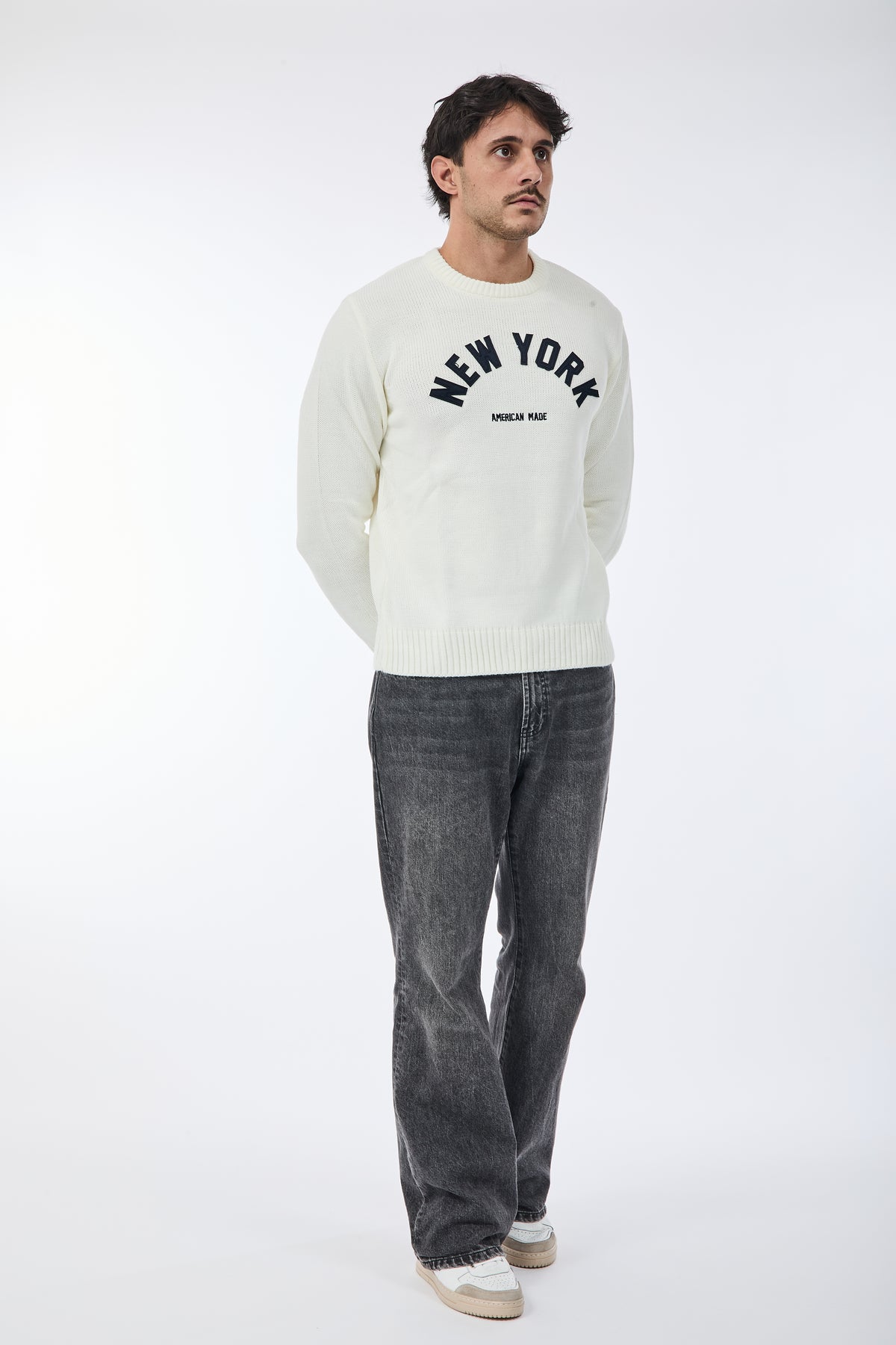 Maglione Superculture AK7011 Bianco