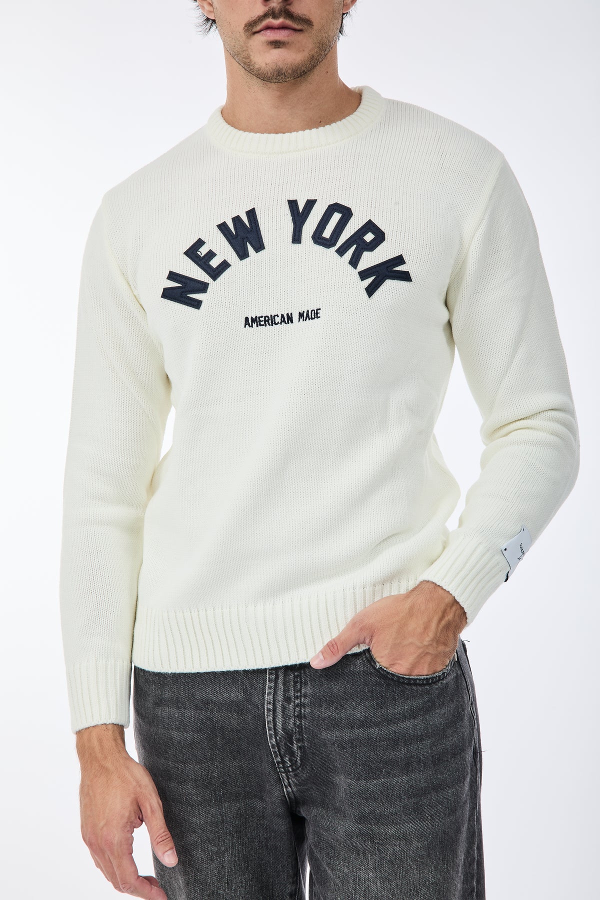 Maglione Superculture AK7011 Bianco