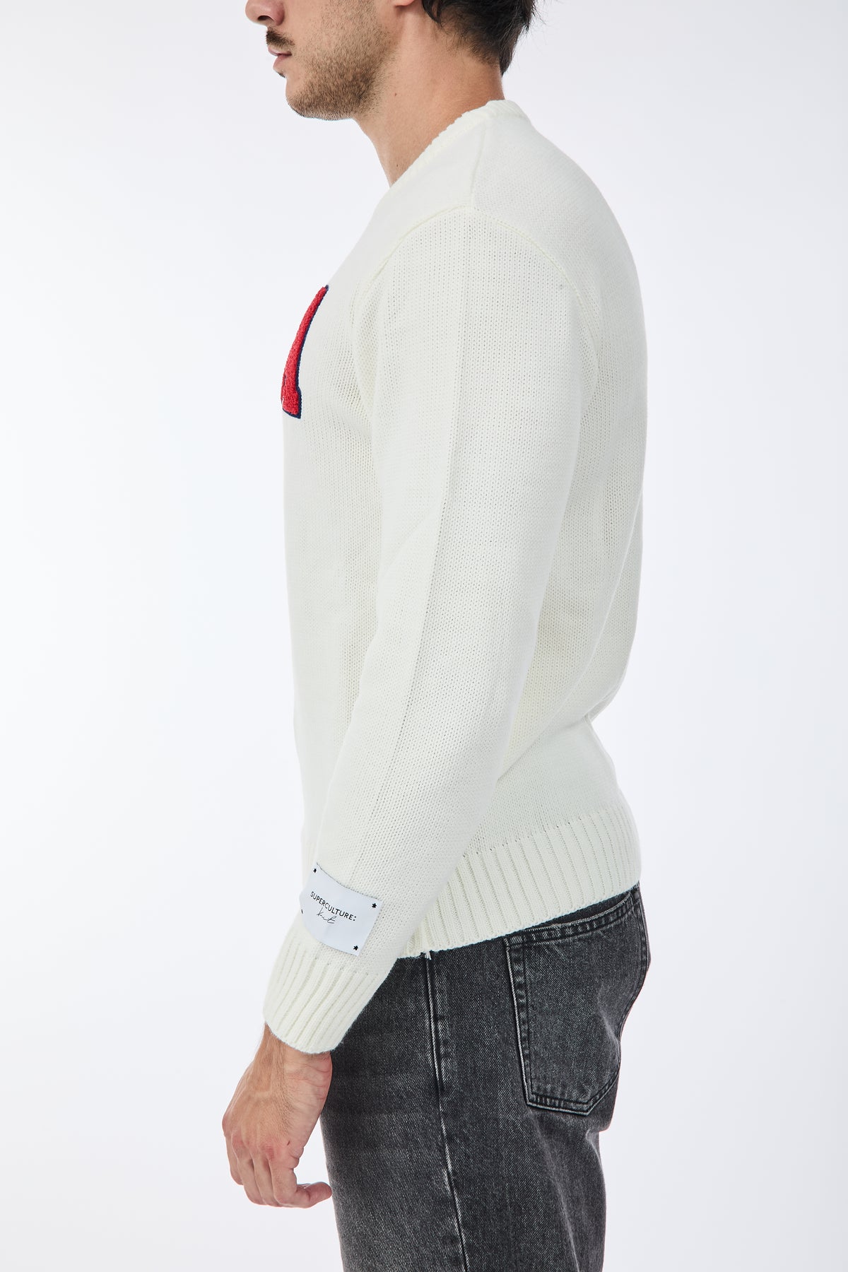 Maglione Superculture AK7009 Bianco