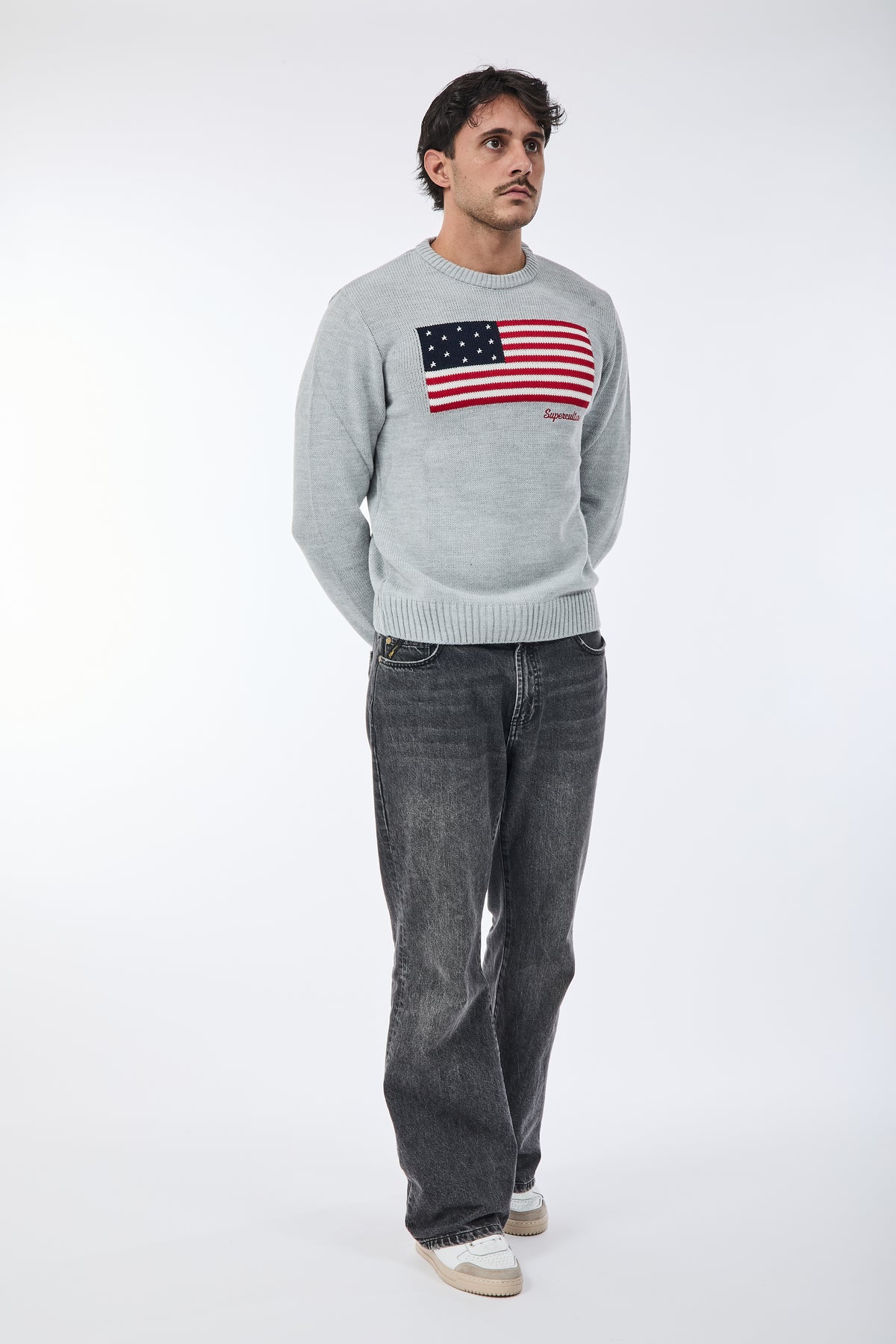 Maglione Superculture AK7021 Grigio