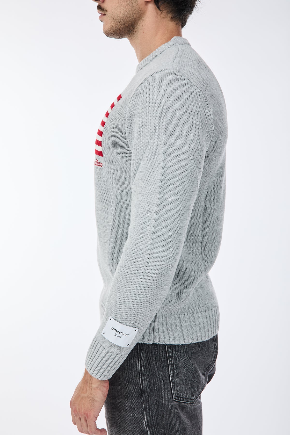 Maglione Superculture AK7021 Grigio