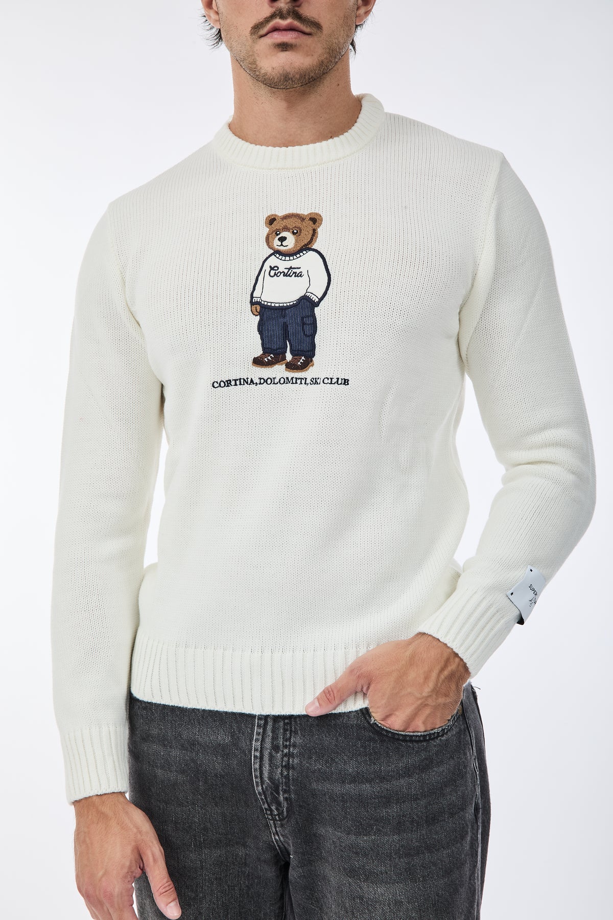 Maglione Superculture AK7043 Bianco