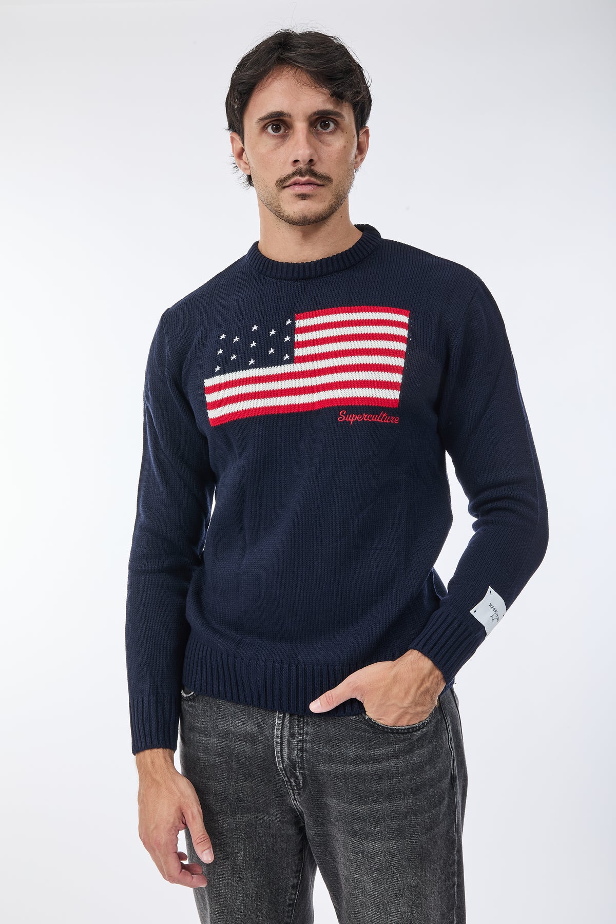 Maglione Superculture AK7021 Blu