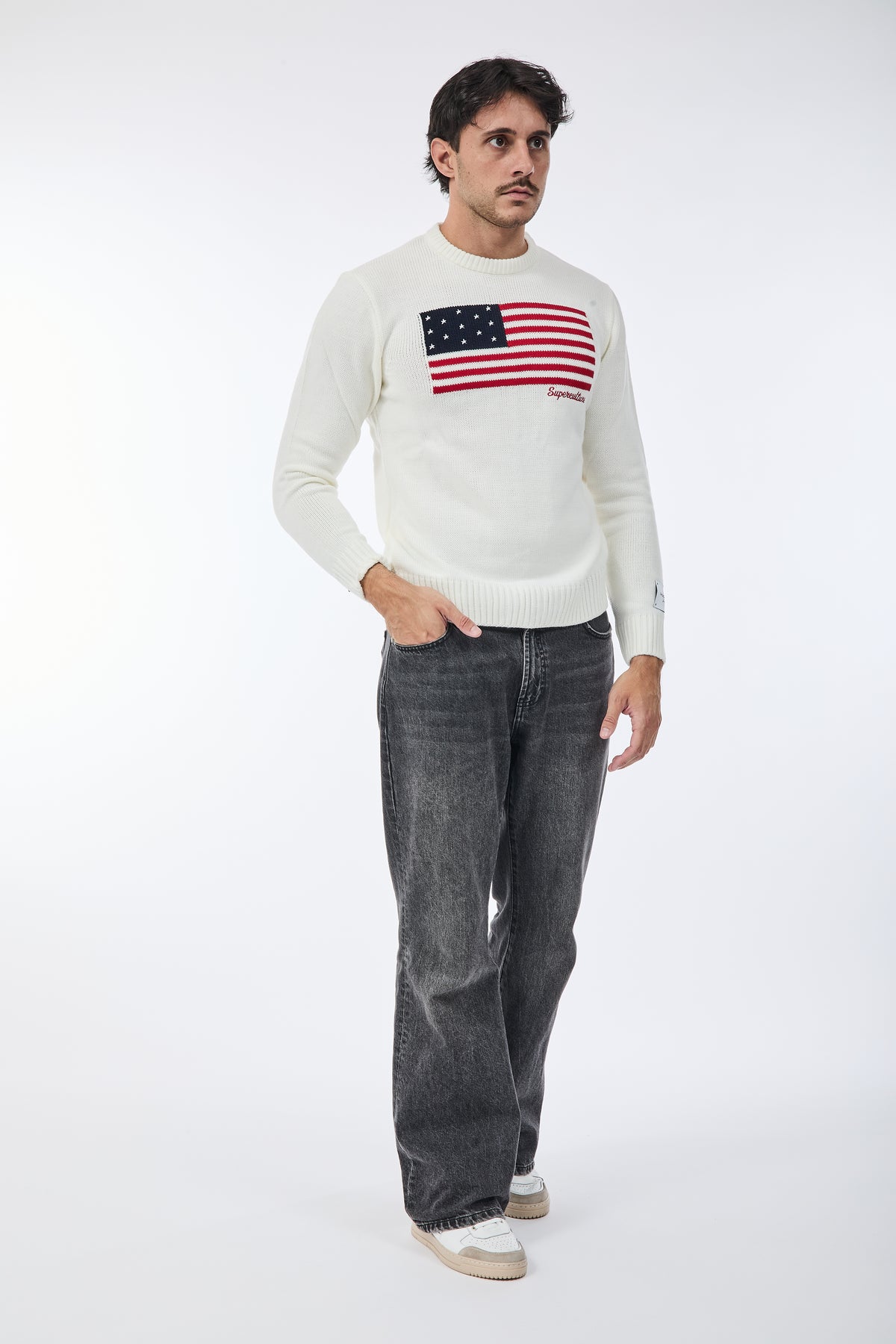 Maglione Superculture AK7021 Bianco