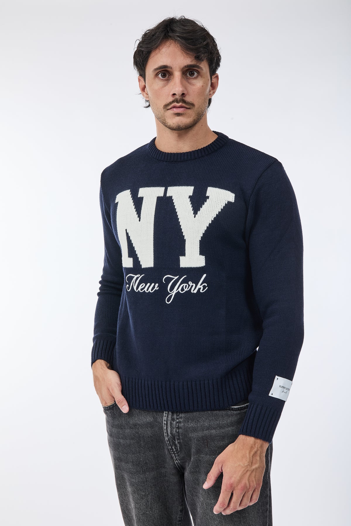 Maglione Superculture AK7023 Blu