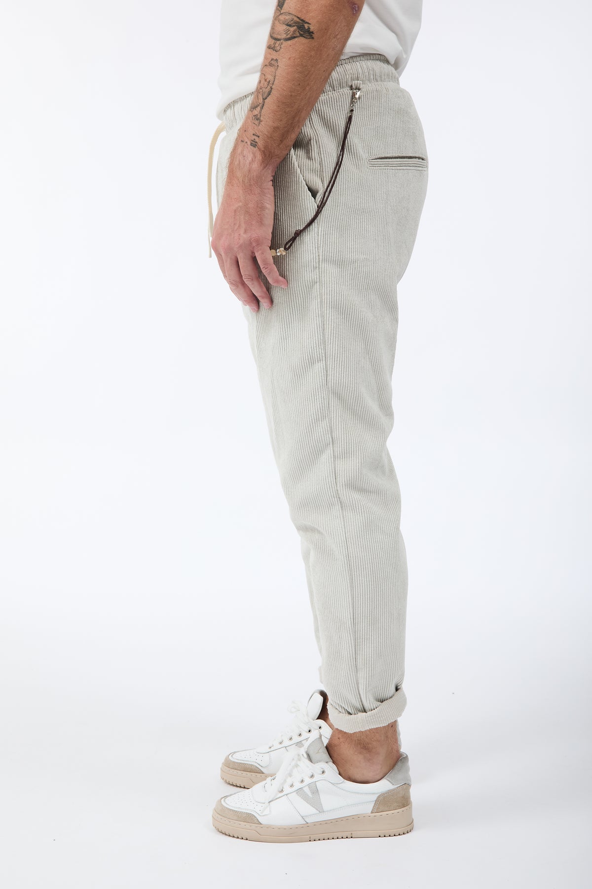 Pantalaccio Over-d Velluto Panna P66
