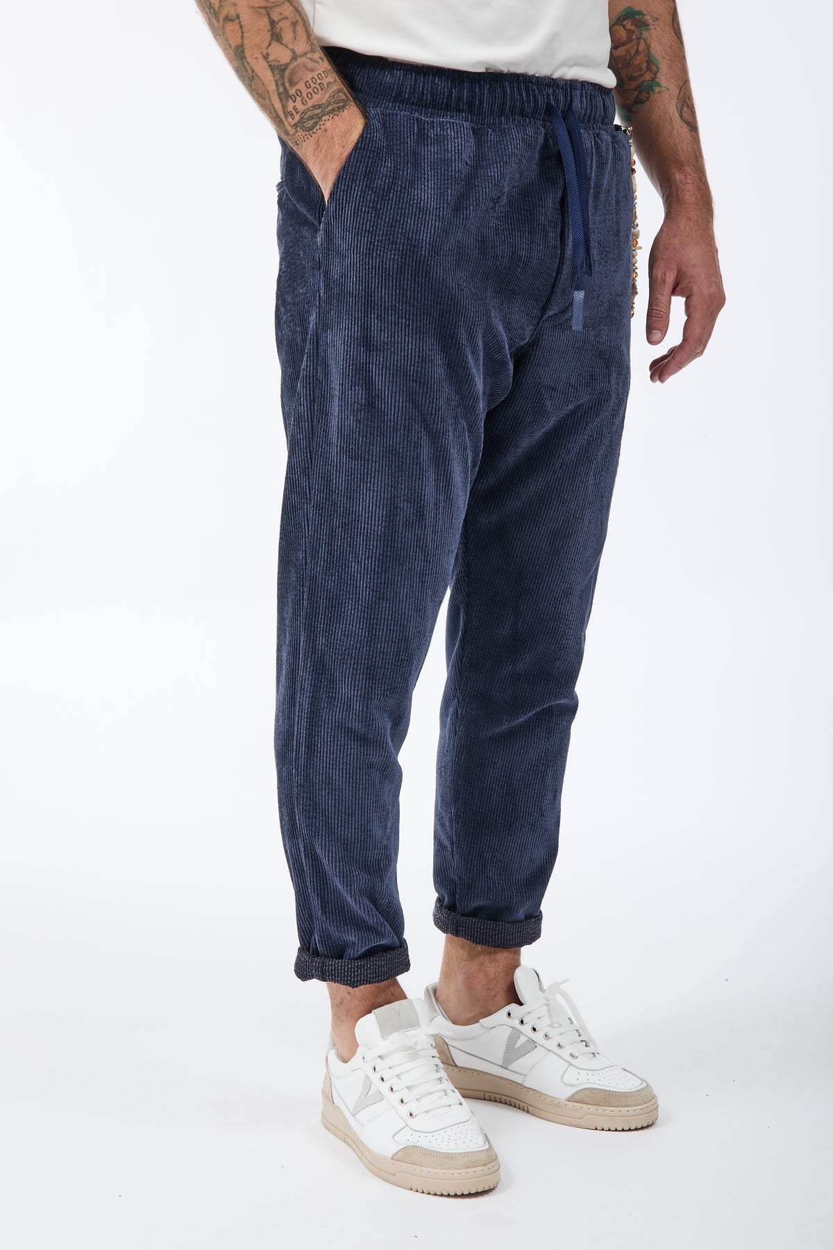 Pantalaccio Over-d Velluto Blu P66