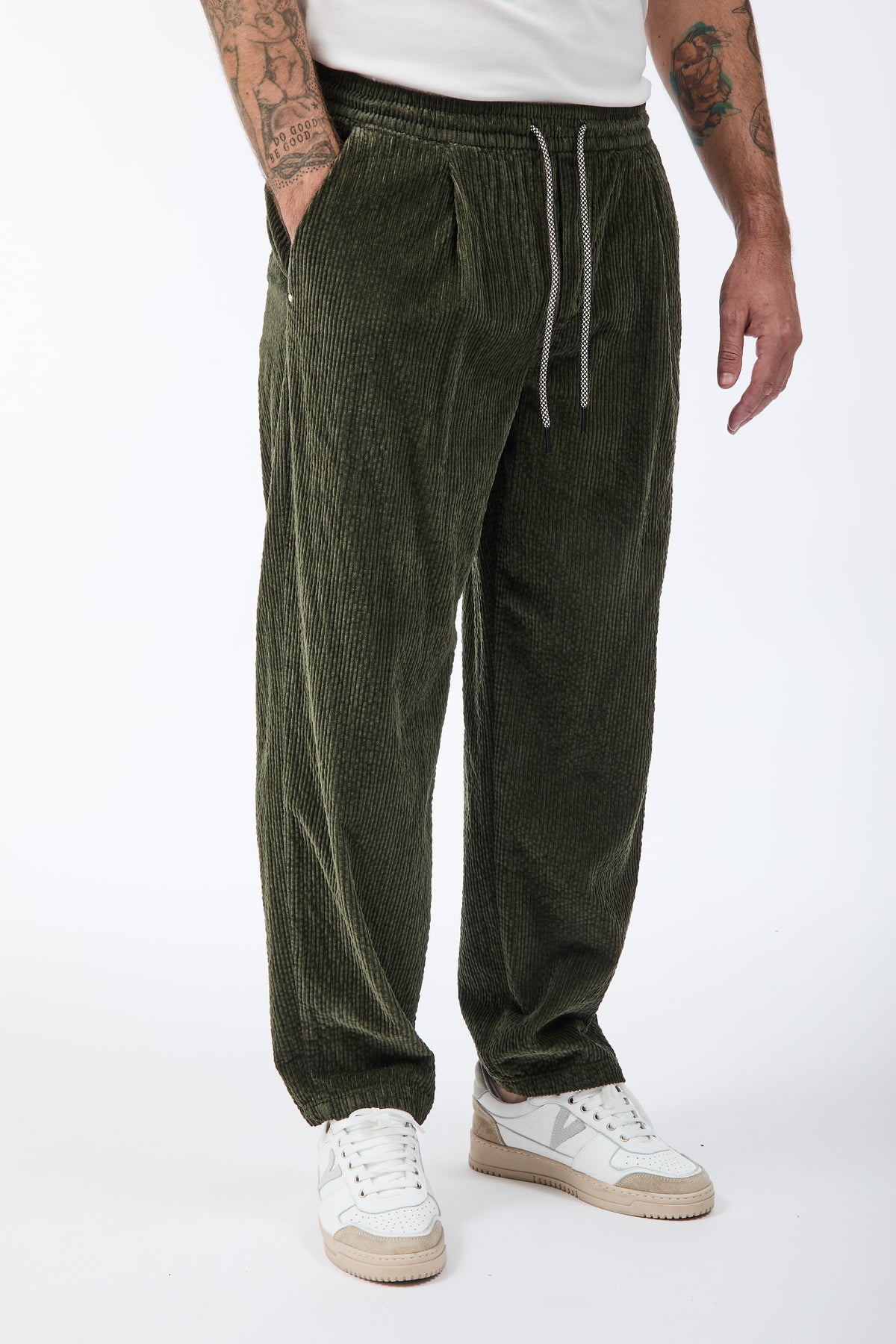 Pantalaccio Block Eleven Velluto Verde 66