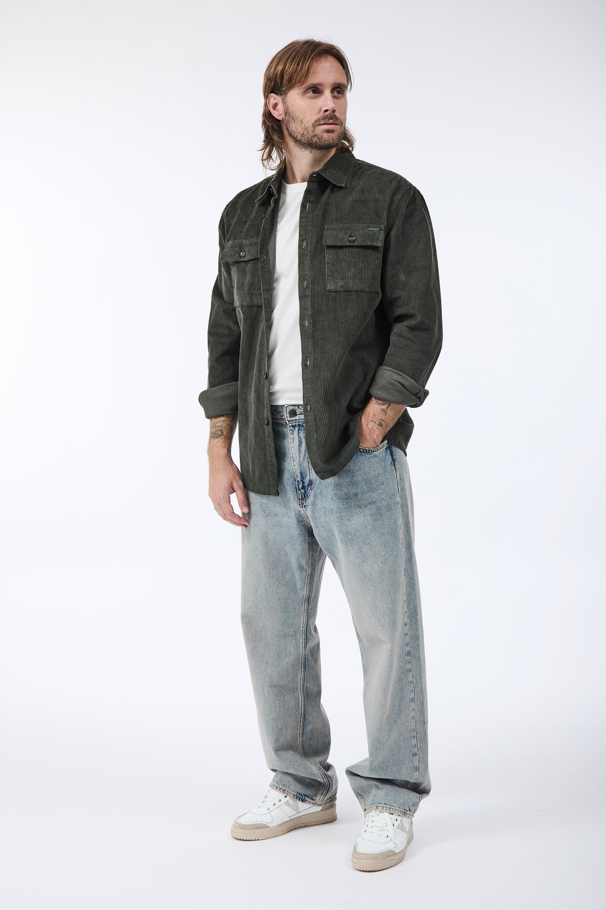 Camicia Gianni Lupo Velluto Militare 7844
