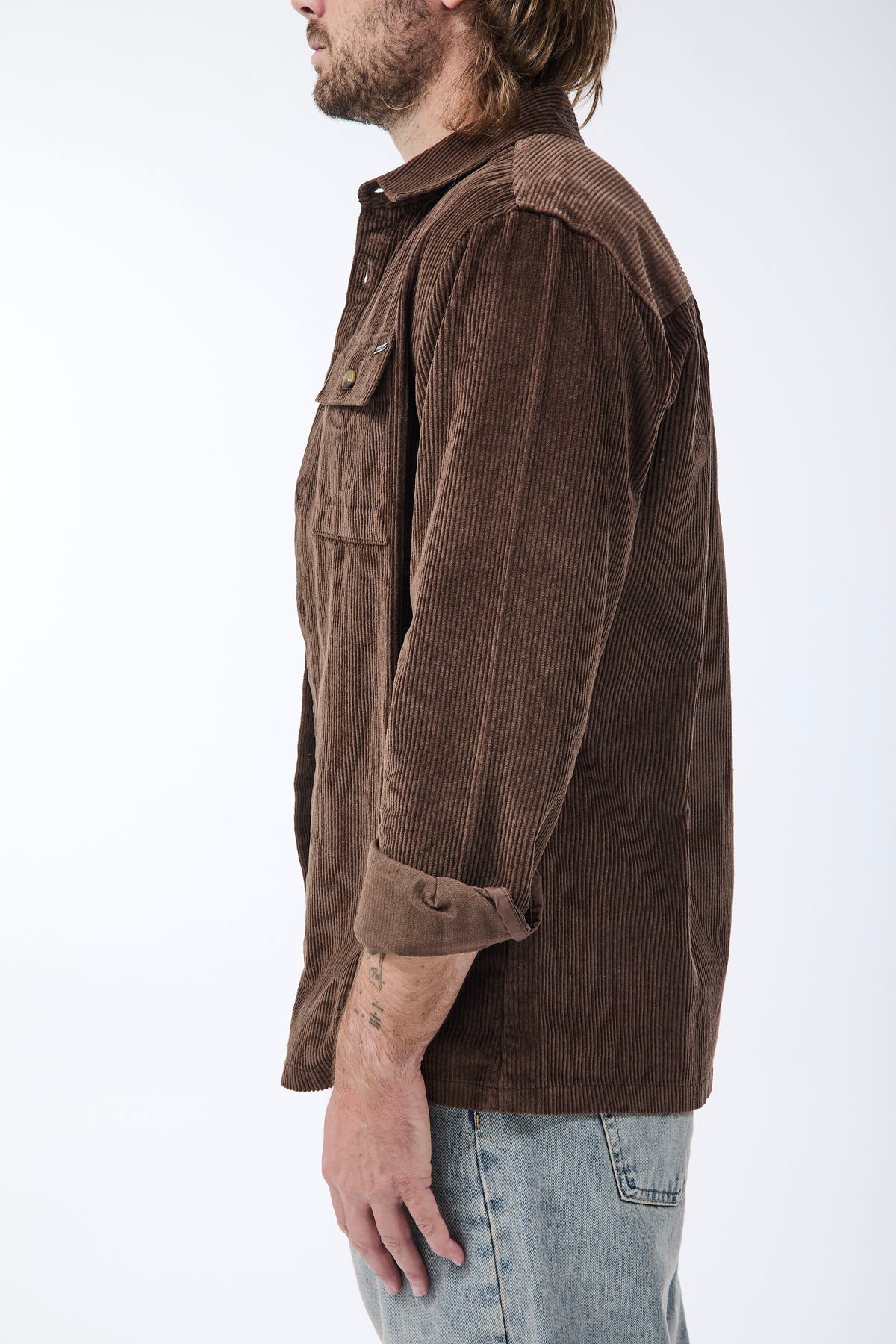 Camicia Gianni Lupo Velluto Caffè 7844