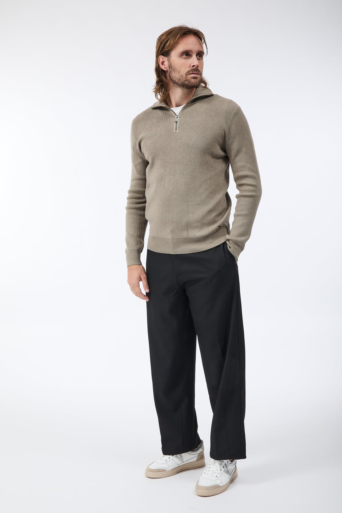 Lupetto Gianni Lupo Zip Cammello 35151