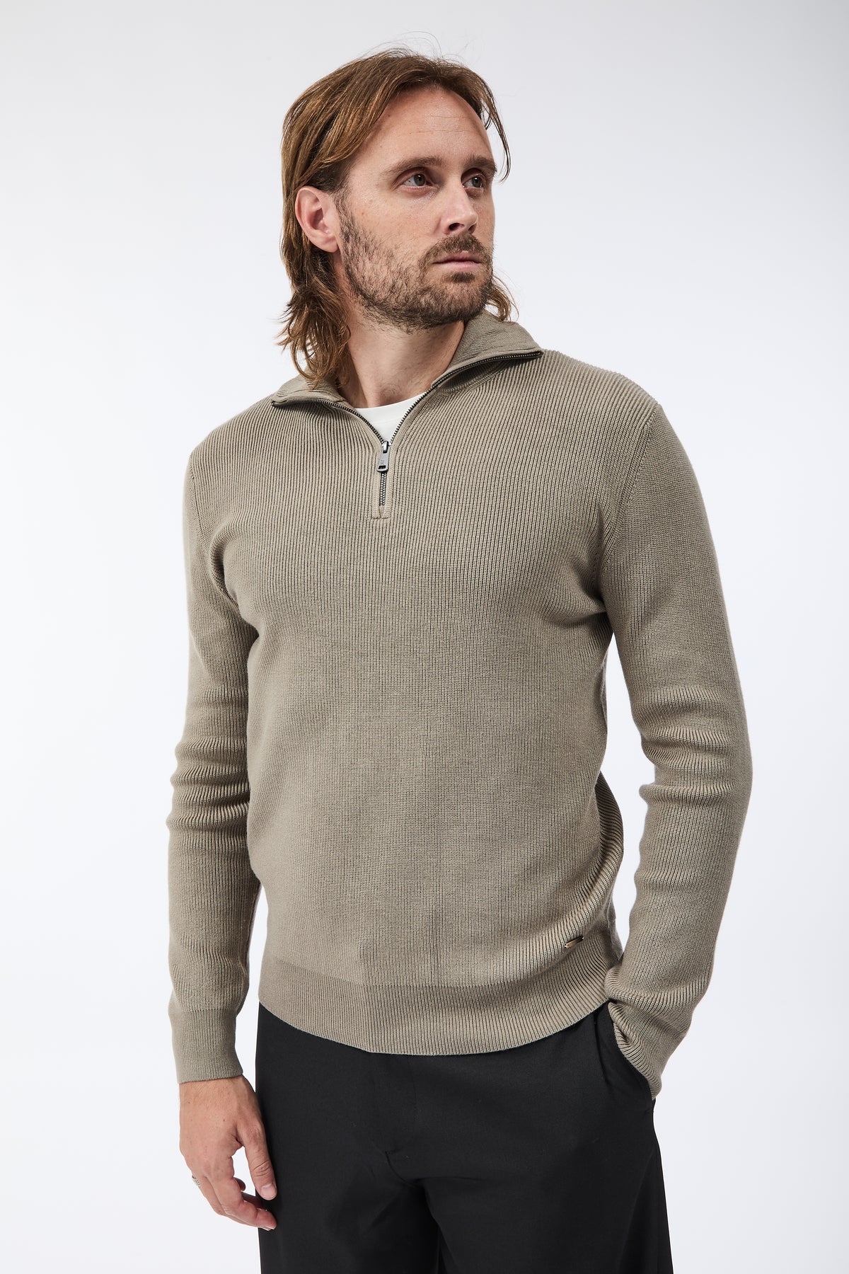 Lupetto Gianni Lupo Zip Cammello 35151