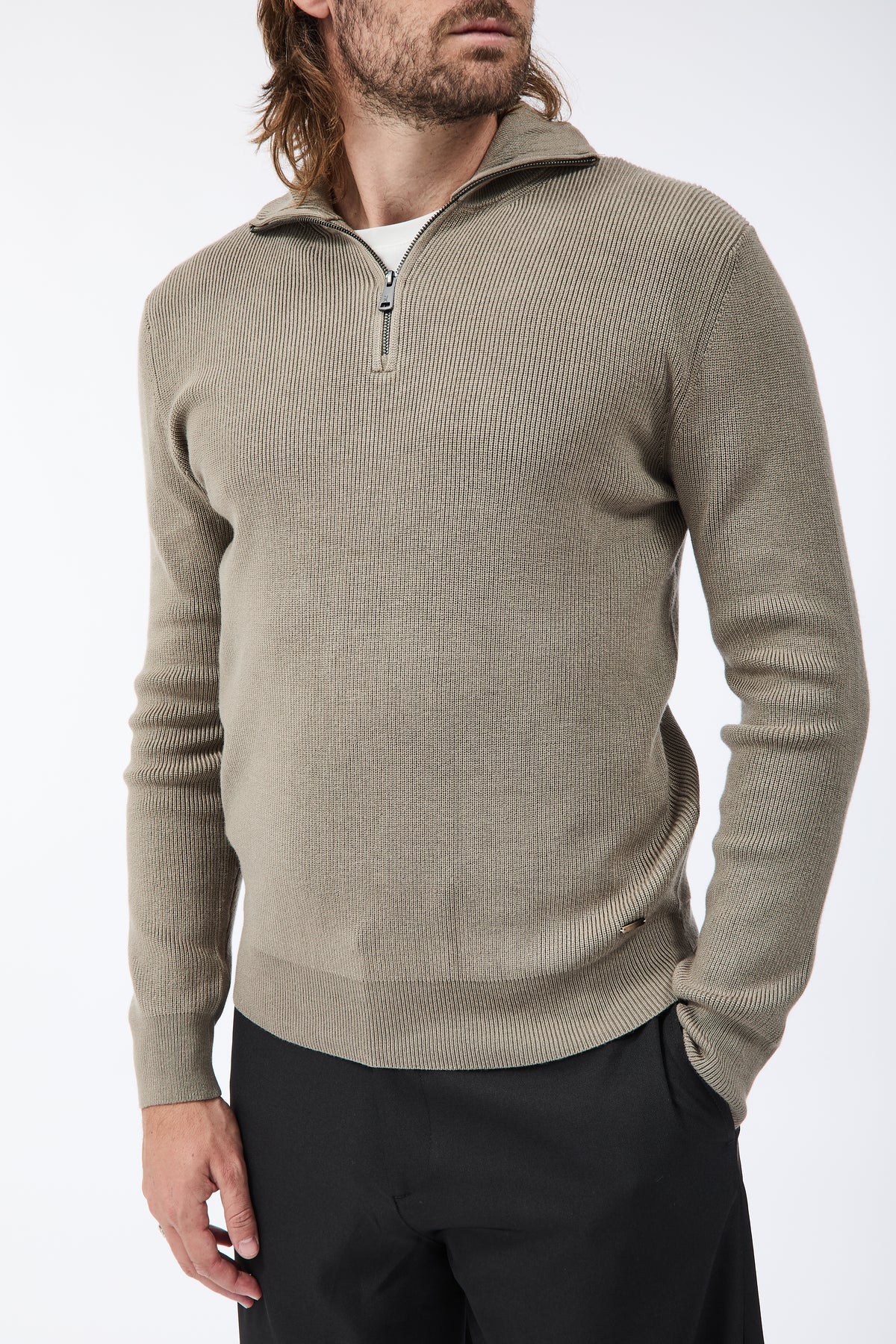 Lupetto Gianni Lupo Zip Cammello 35151
