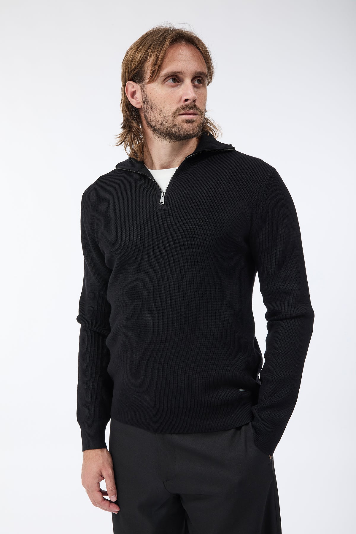 Lupetto Gianni Lupo Zip Nero 35151