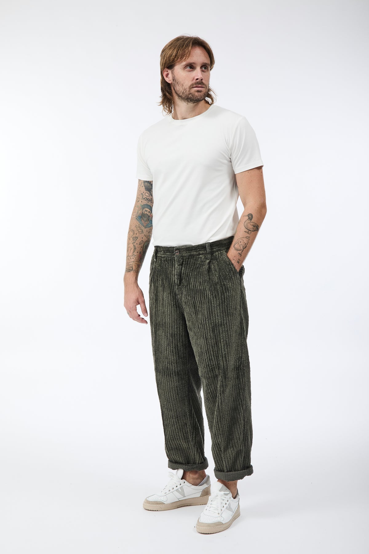 Pantalone Berna Rocciatore Velluto Oliva