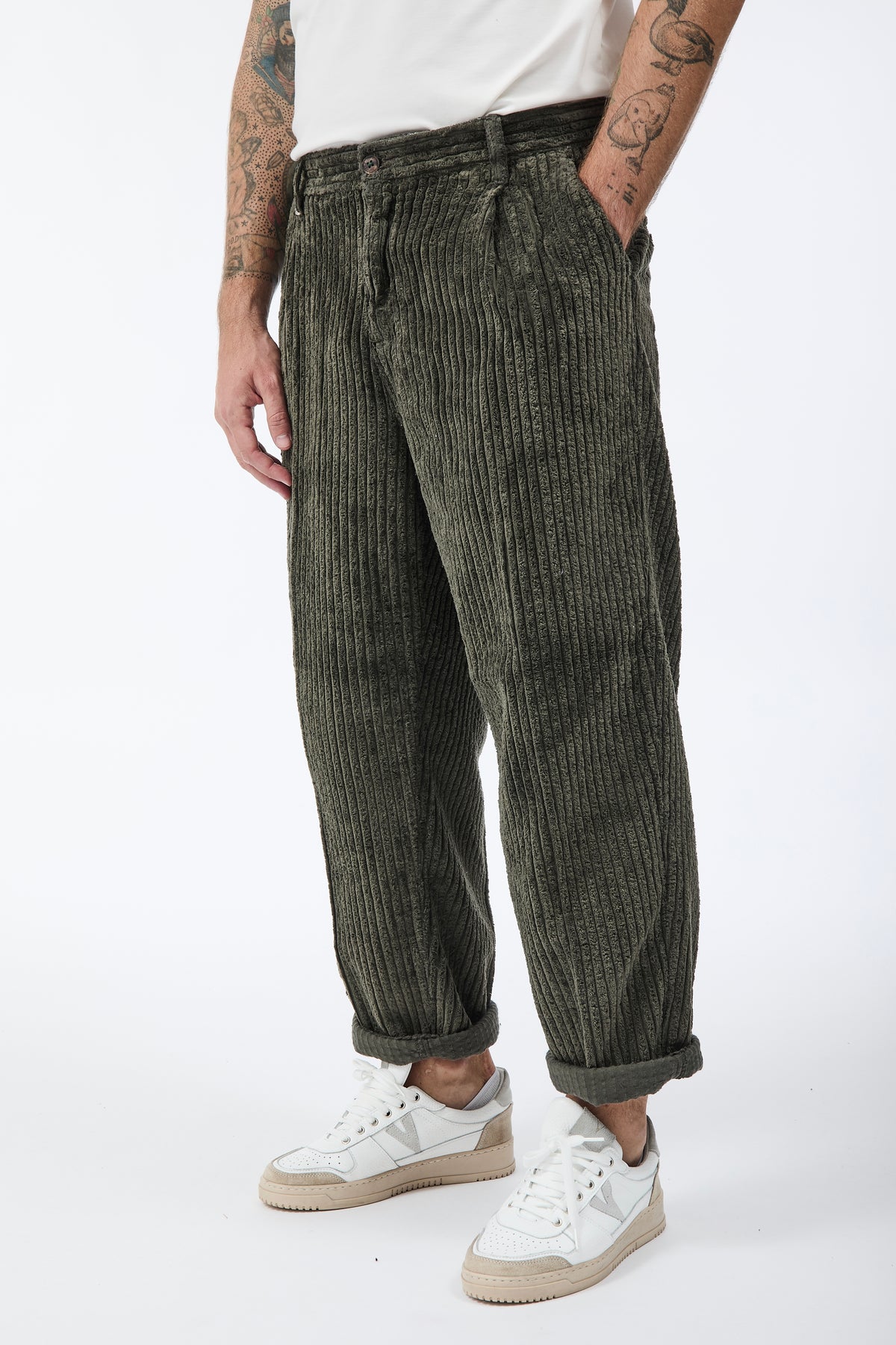 Pantalone Berna Rocciatore Velluto Oliva