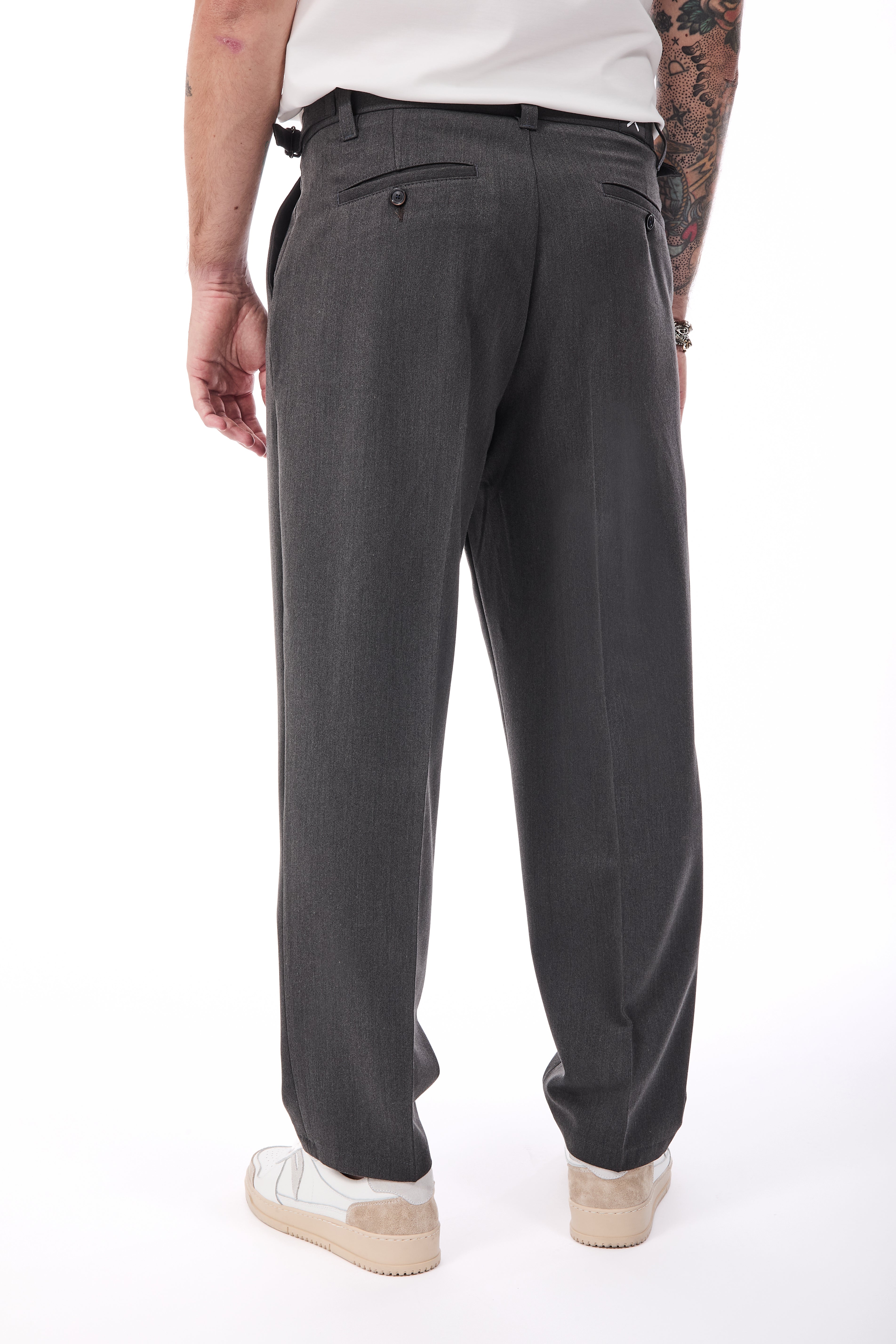 Pantalone Berna Fibbie Antracite