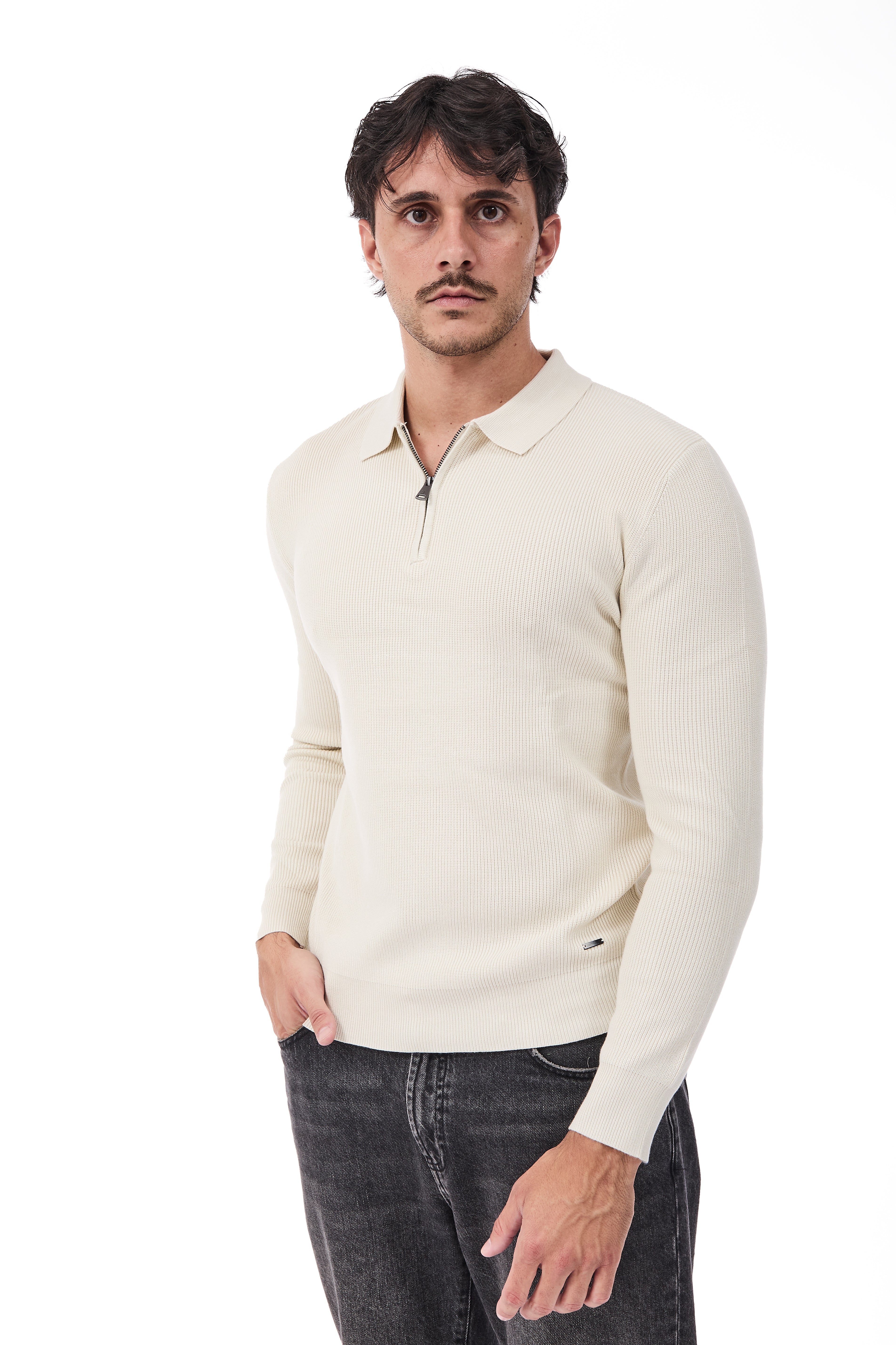 Maglione Gianni Lupo Panna 35133