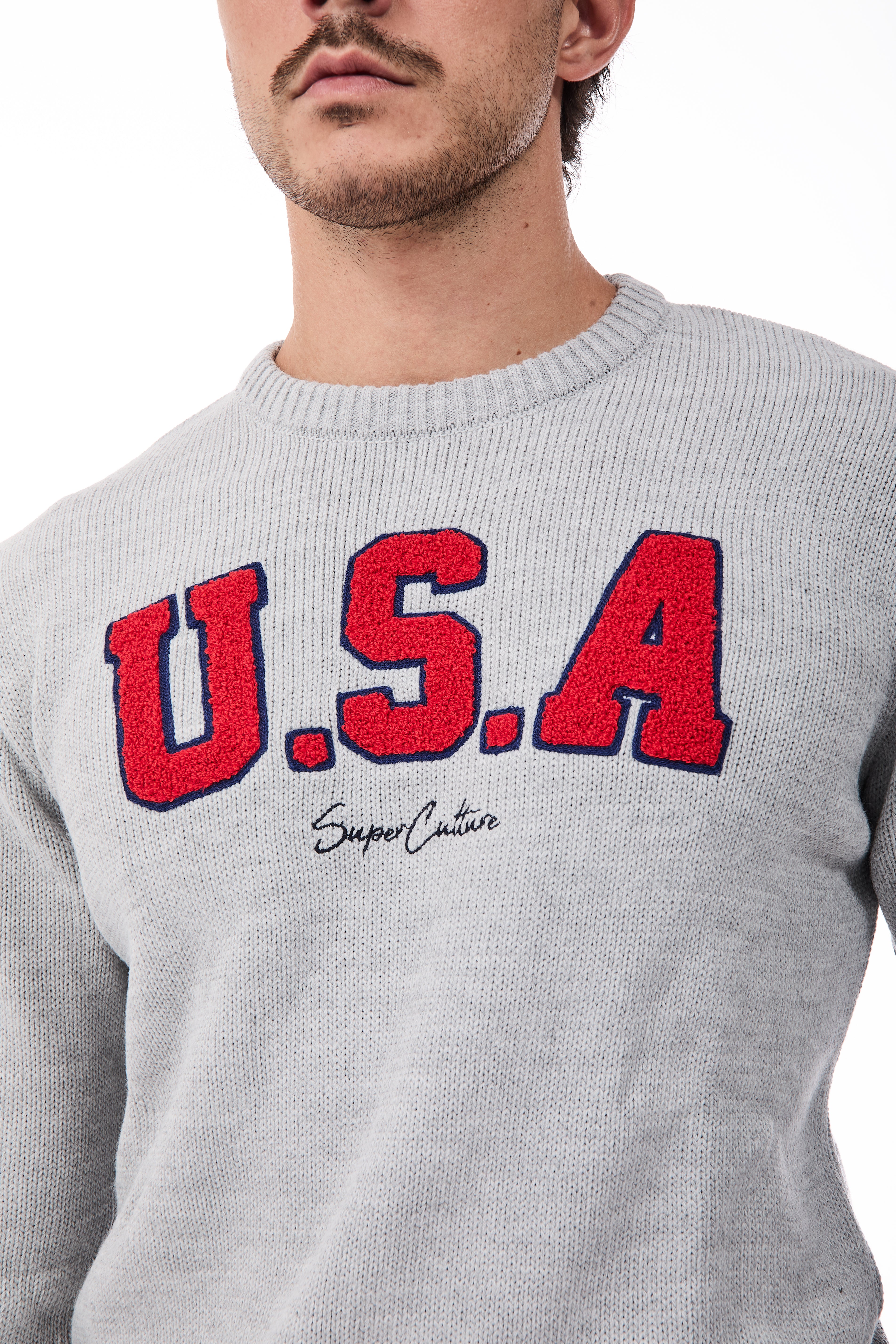 Maglione Superculture AK7009 Grigio