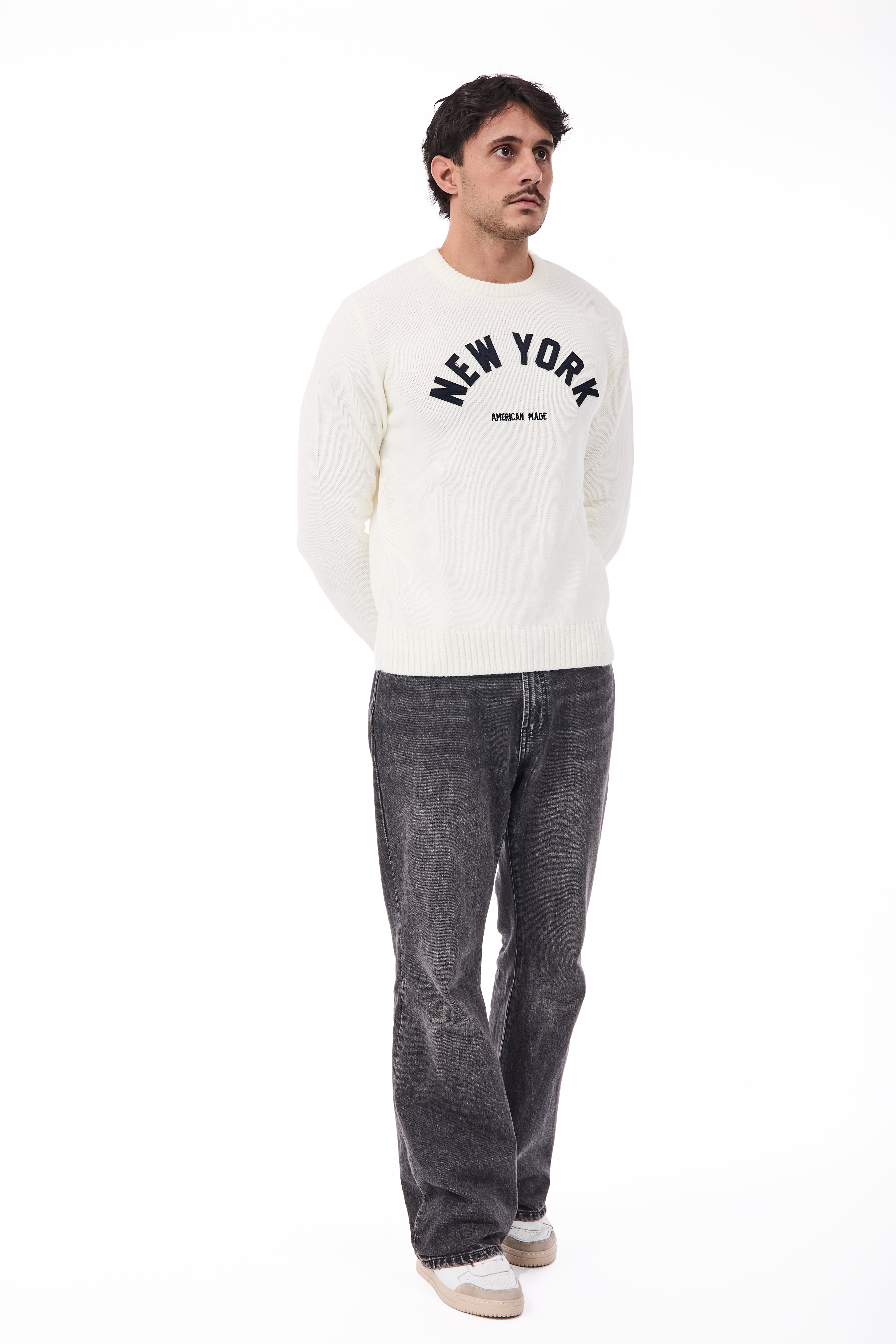 Maglione Superculture AK7011 Bianco