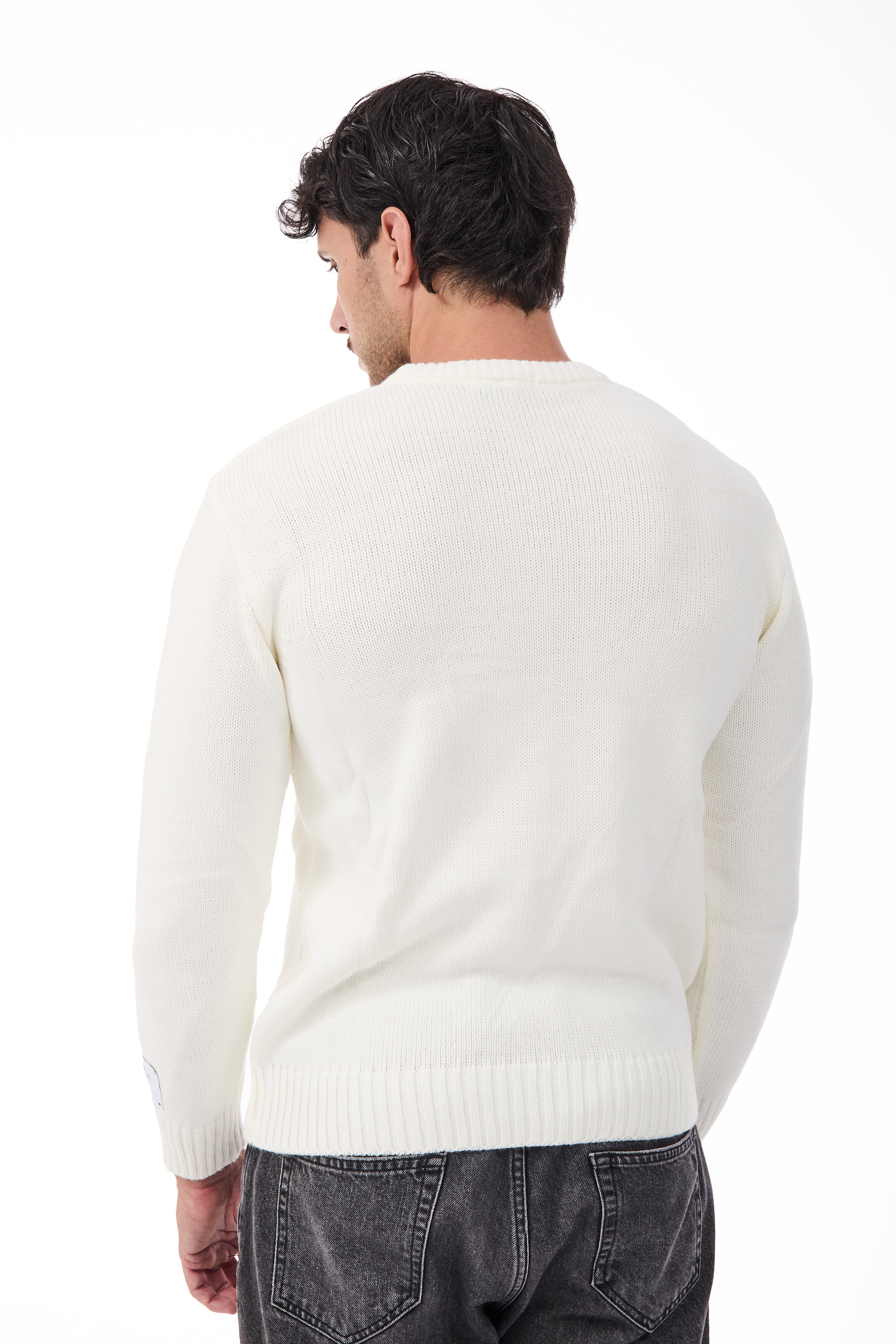 Maglione Superculture AK7011 Bianco
