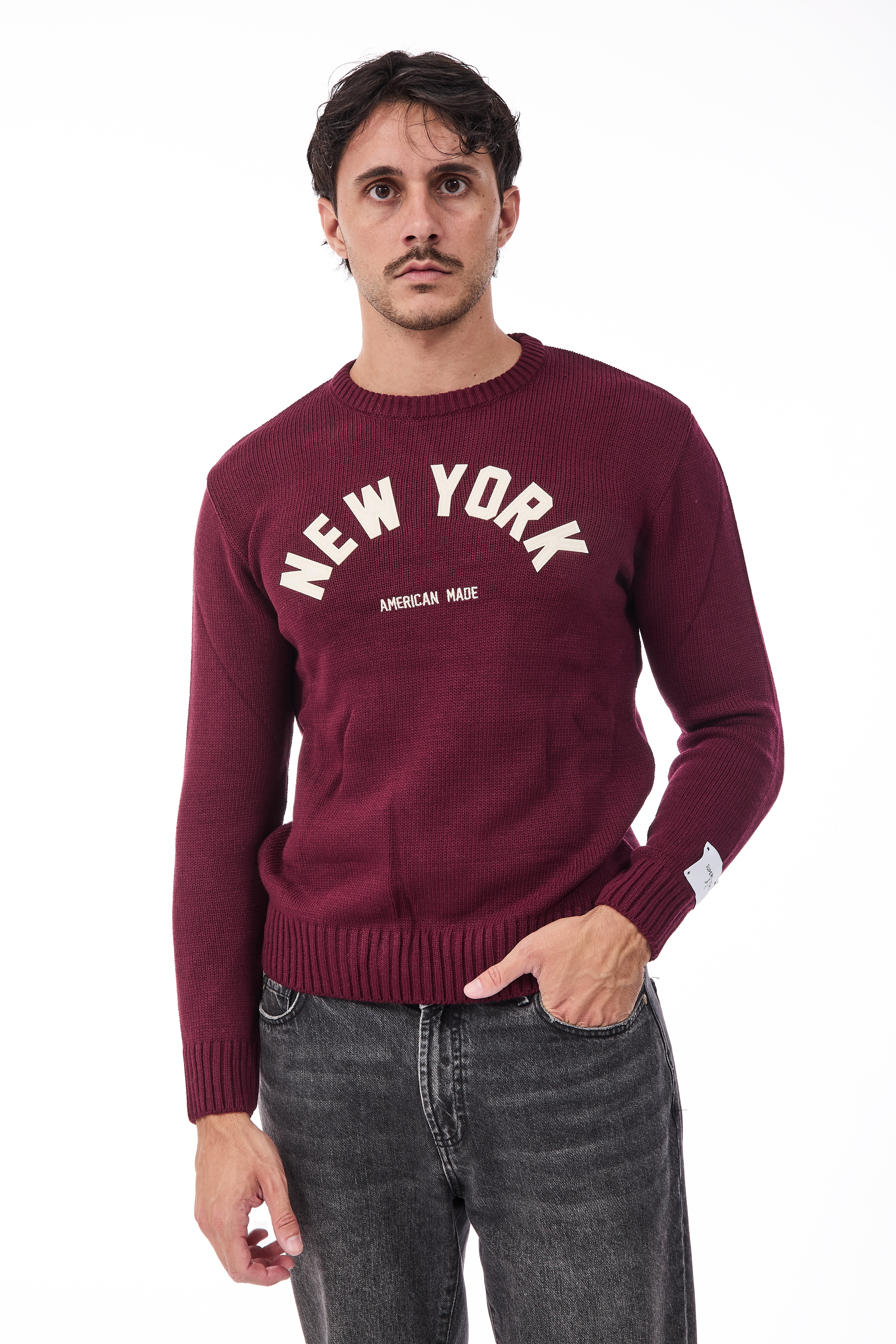 Maglione Superculture AK7011 Bordeaux
