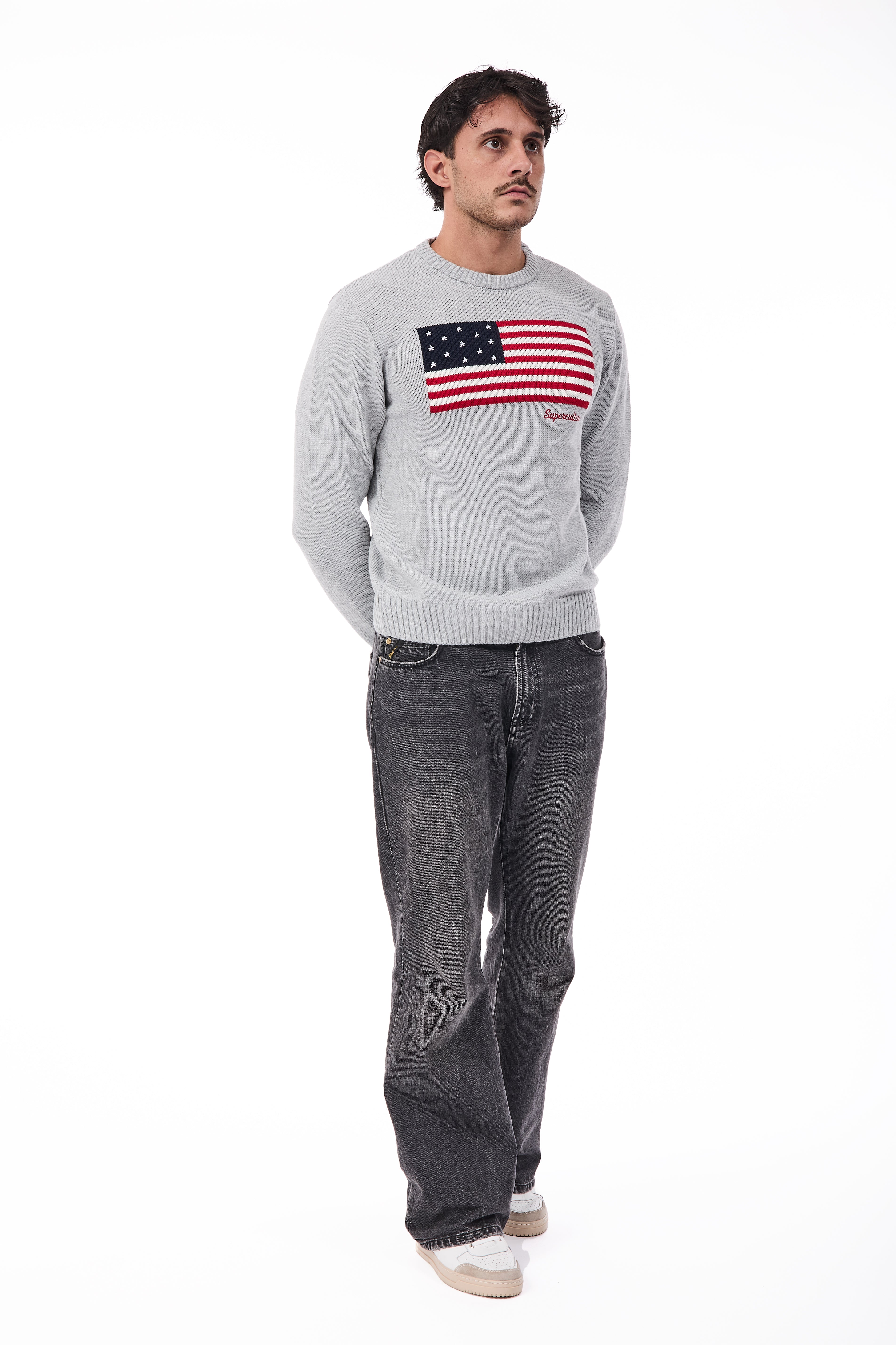 Maglione Superculture AK7021 Grigio