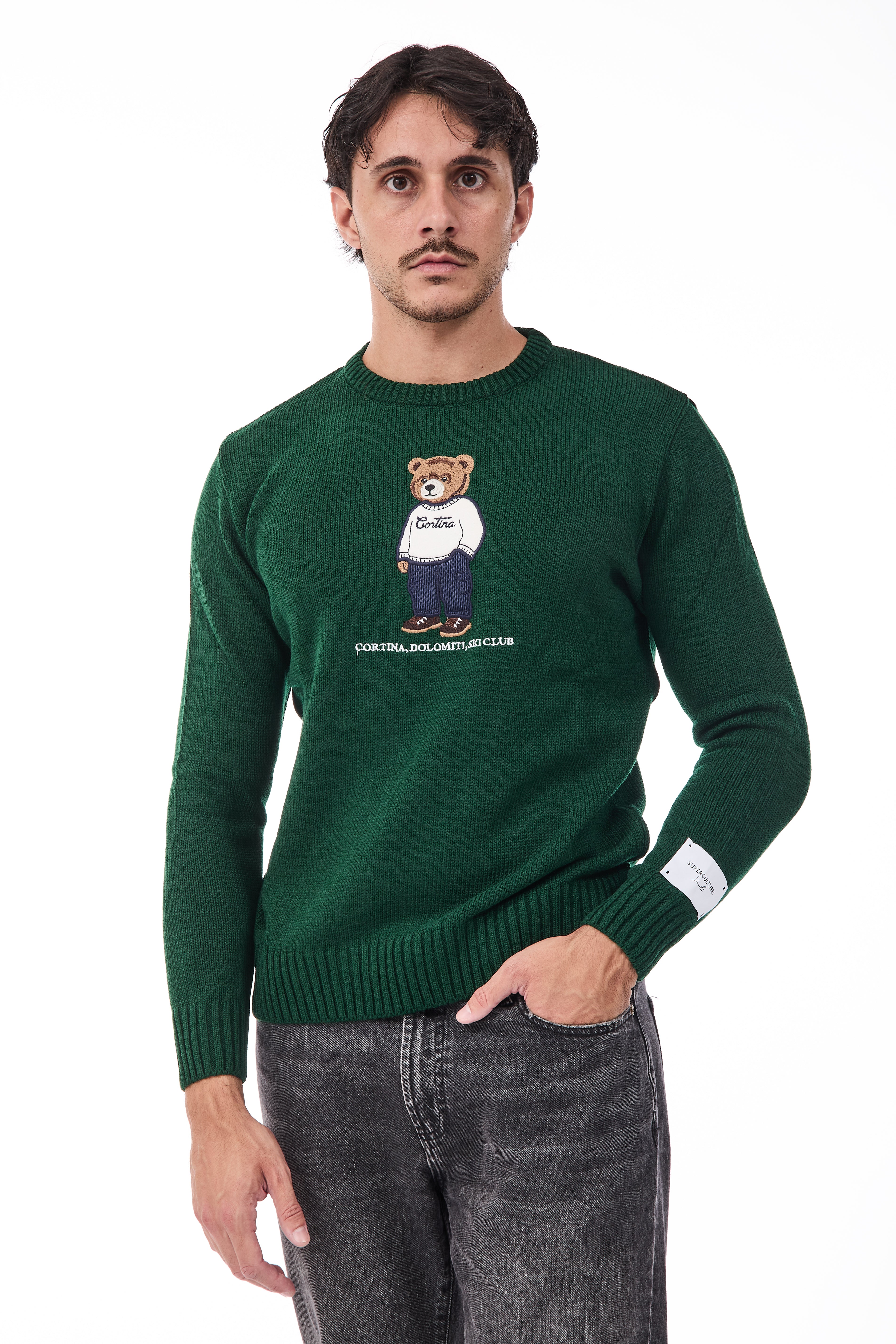 Maglione Superculture AK7043 Verde Bosco