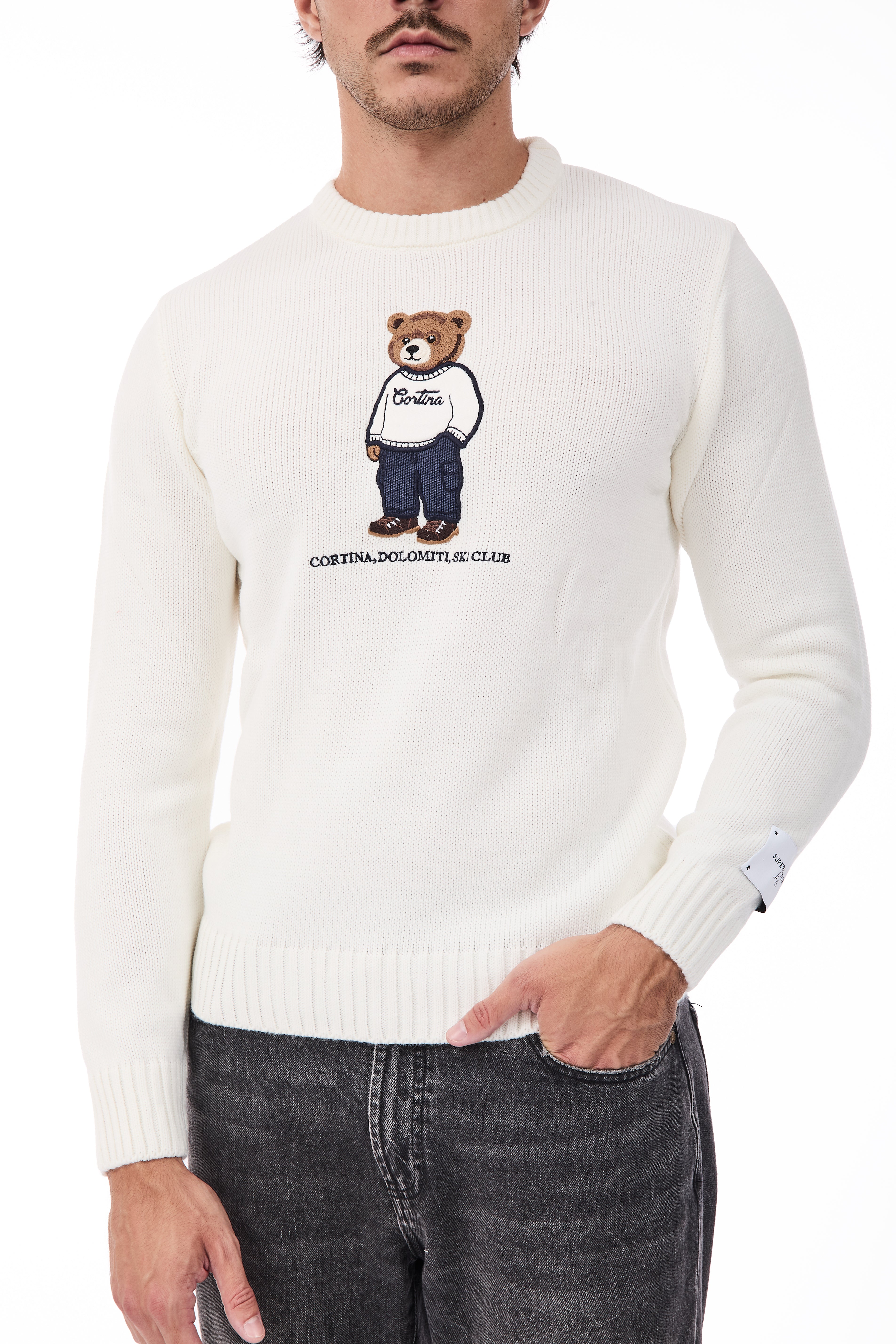 Maglione Superculture AK7043 Bianco