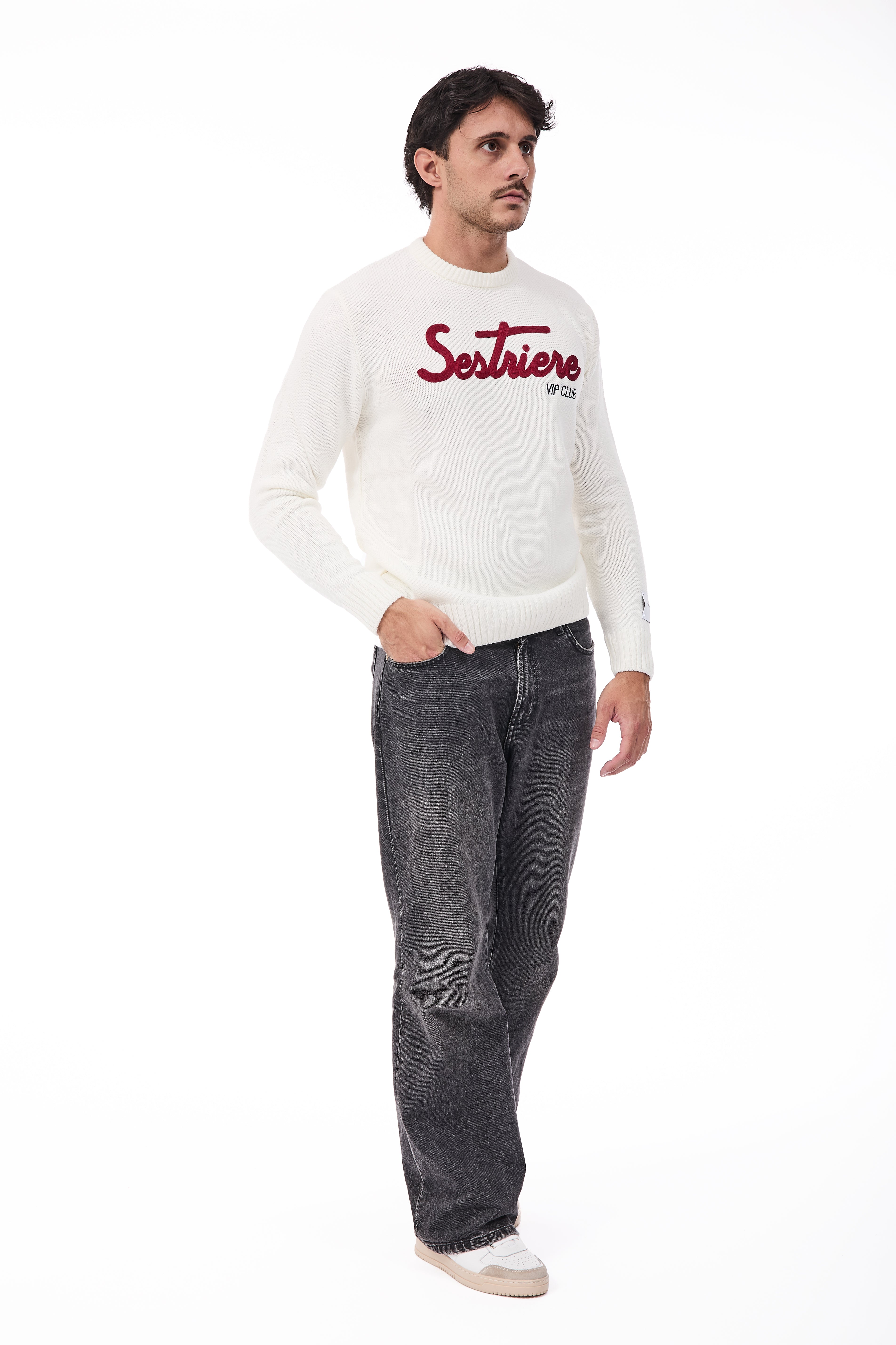 Maglione Superculture AK7035 Bianco