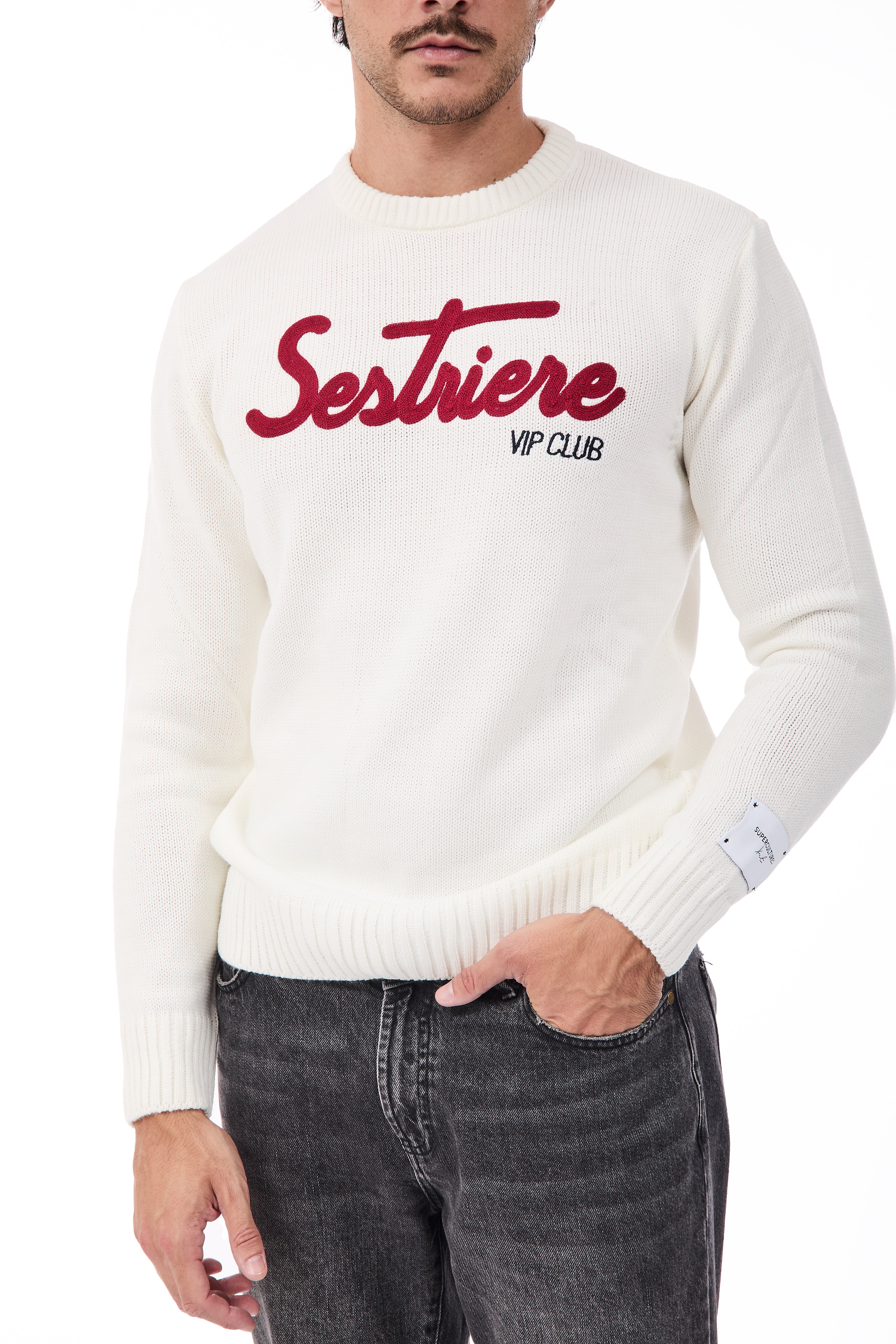 Maglione Superculture AK7035 Bianco