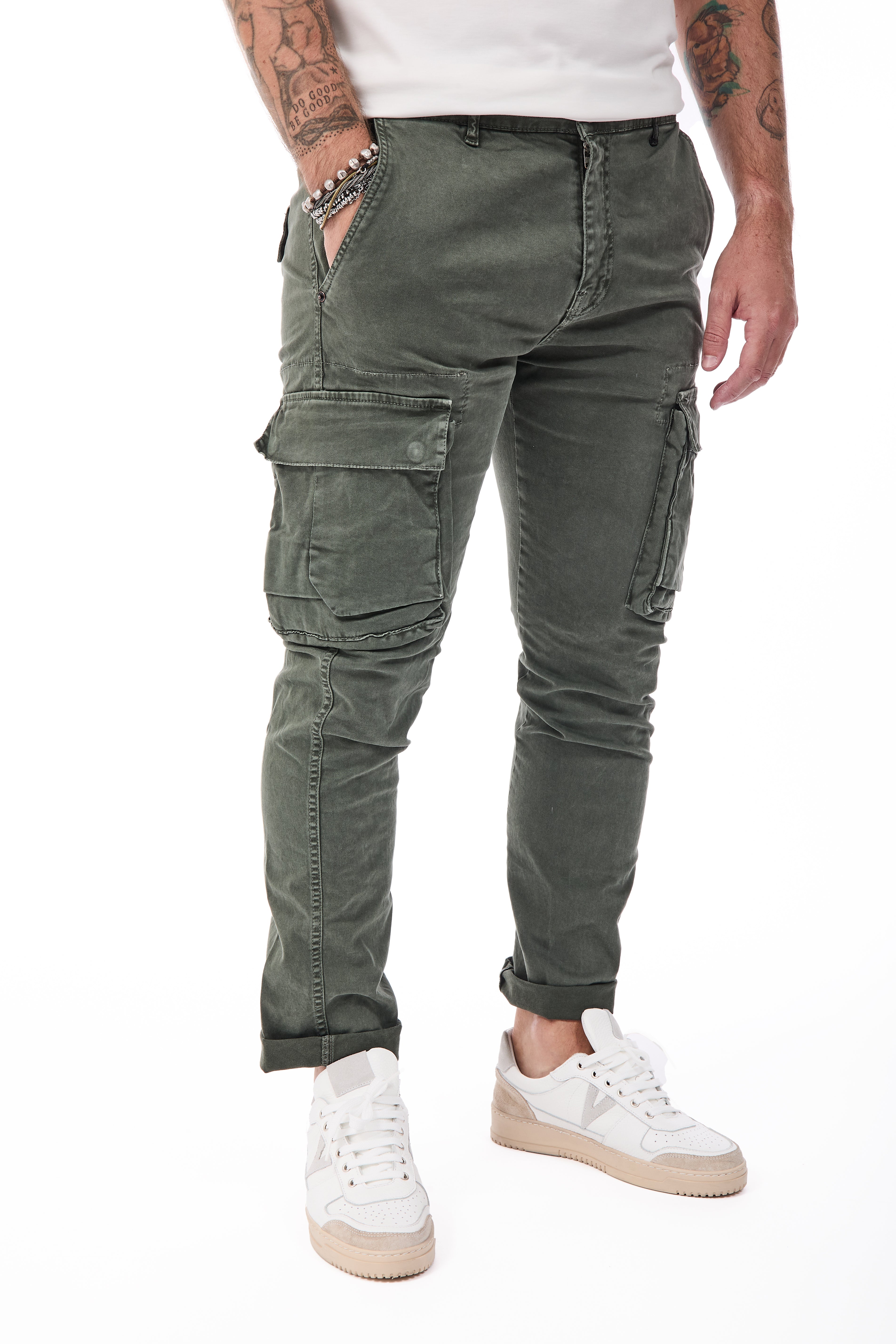 Pantalone Berna Cargo Verde 008