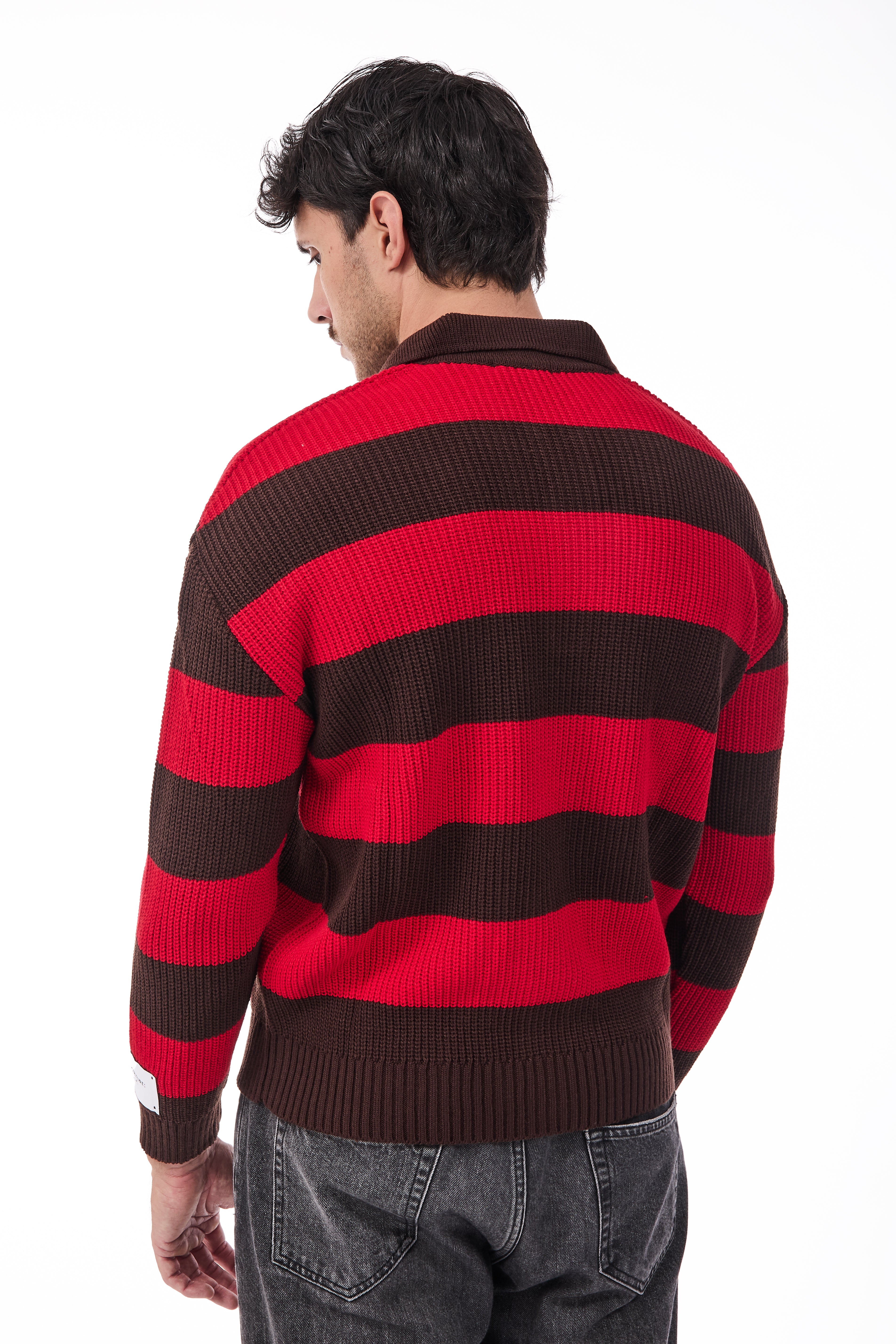 Maglione Superculture Polo AK7049 Moro-Rosso