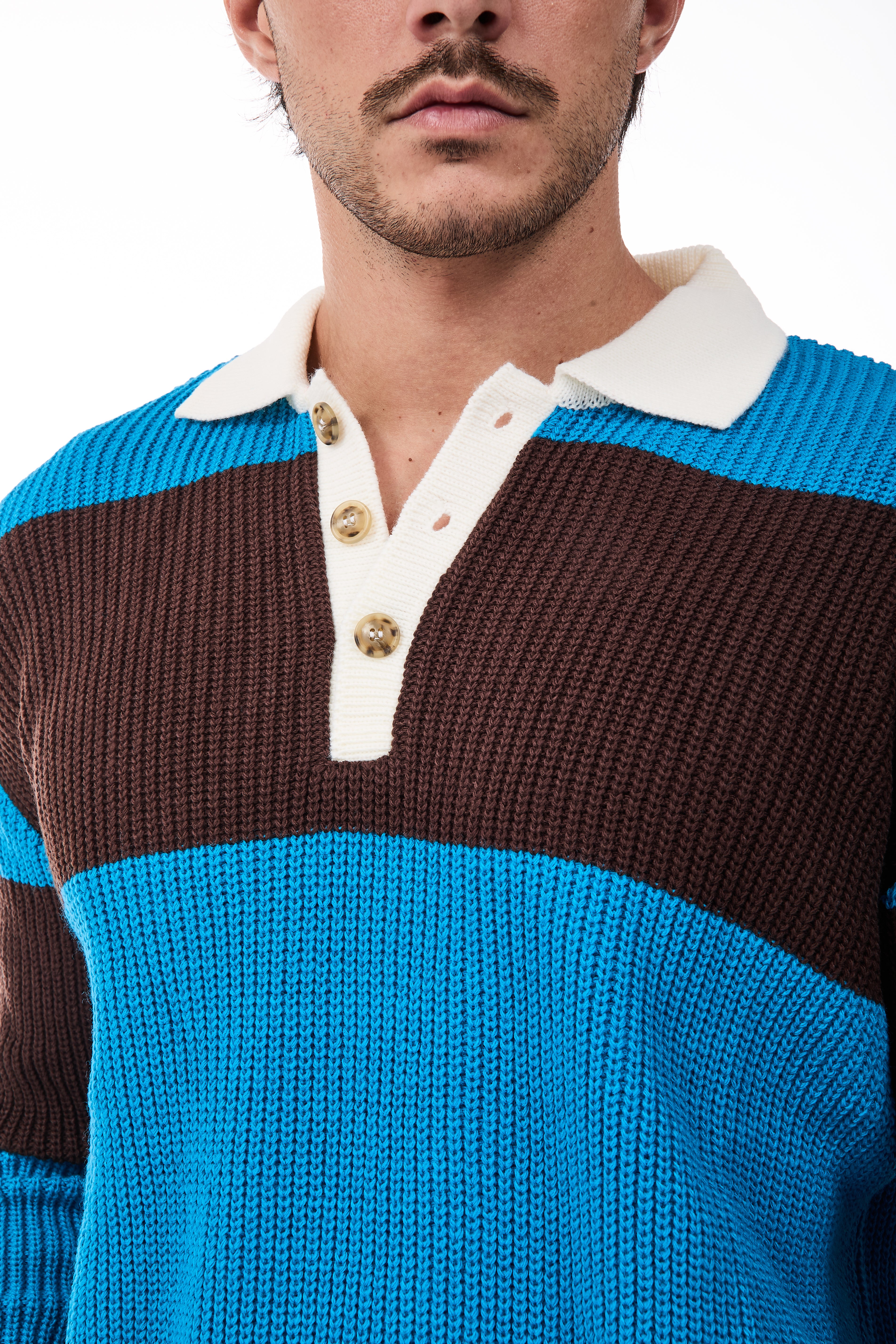 Maglione Superculture Polo AK7045 Turchese-Moro