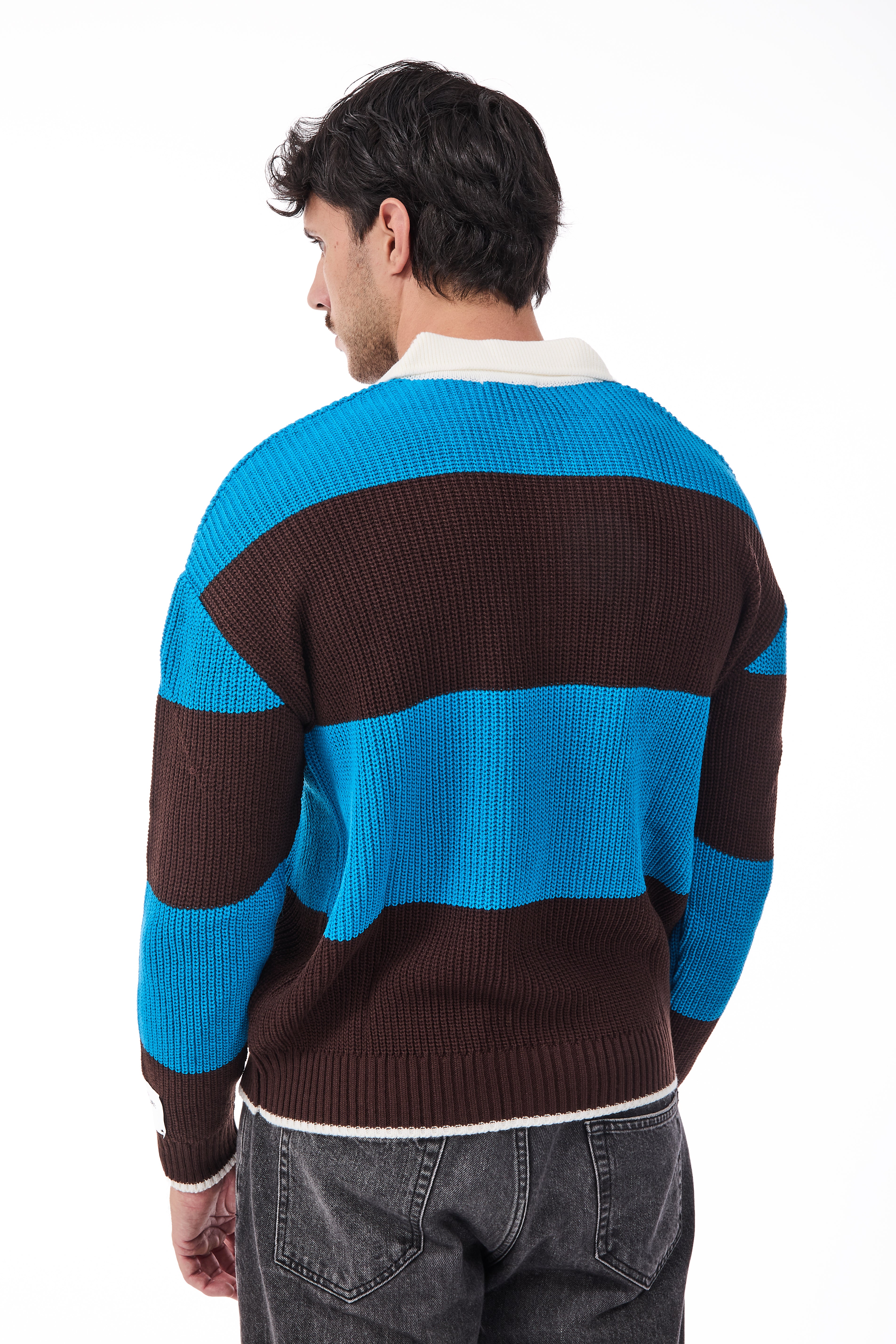 Maglione Superculture Polo AK7045 Turchese-Moro