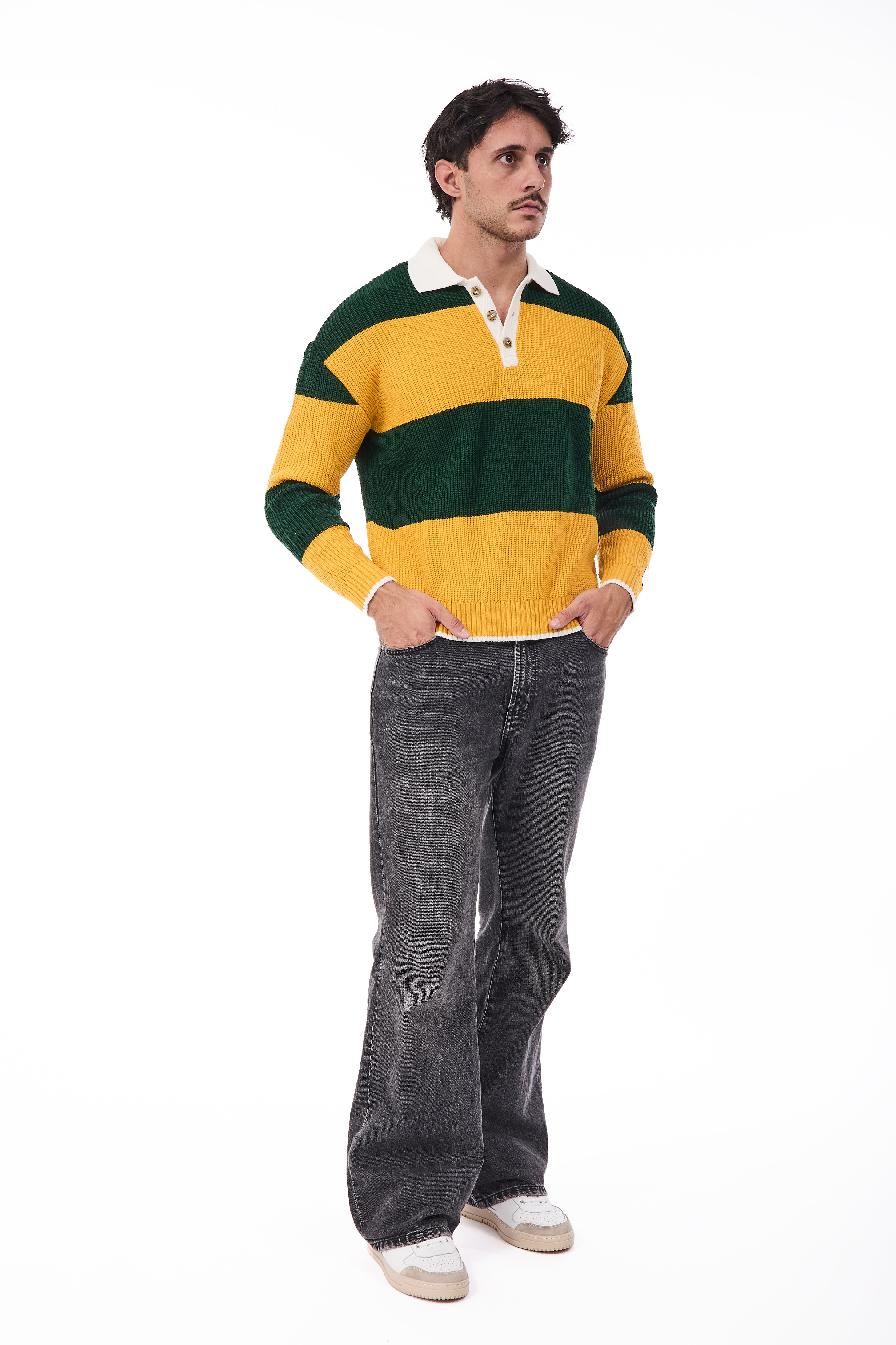 Maglione Superculture Polo AK7045 V.bosco-Giallo
