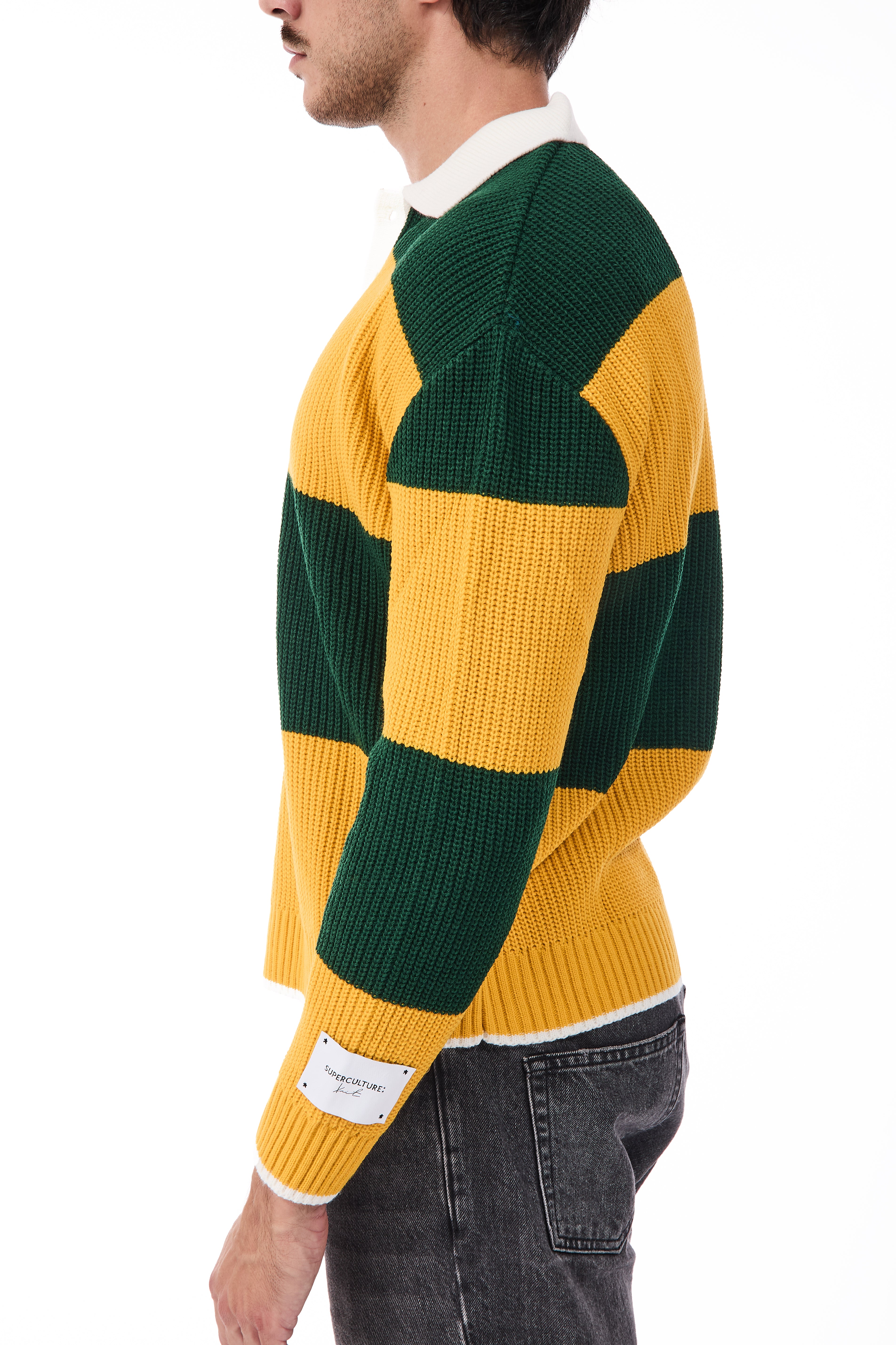 Maglione Superculture Polo AK7045 V.bosco-Giallo