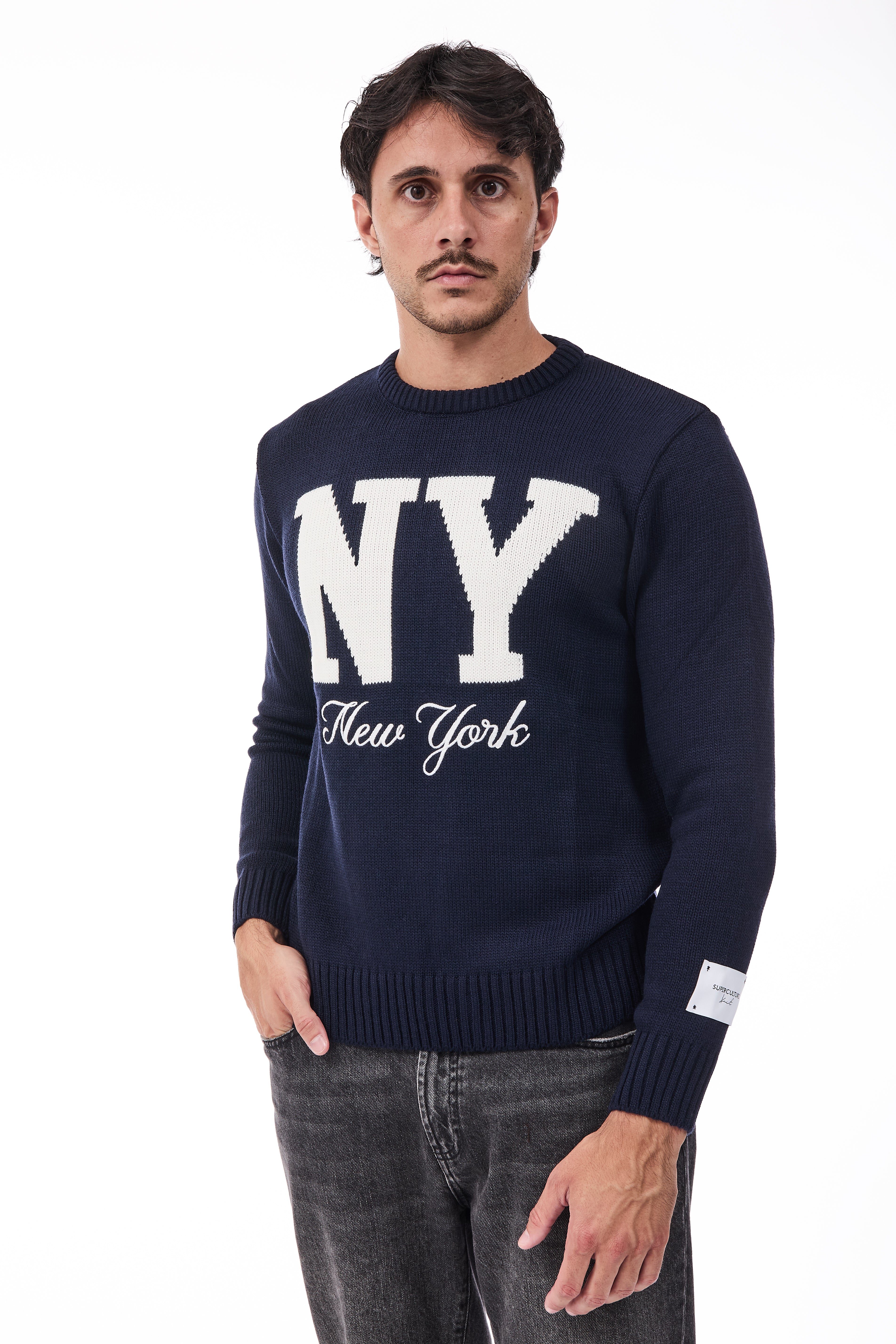 Maglione Superculture AK7023 Blu