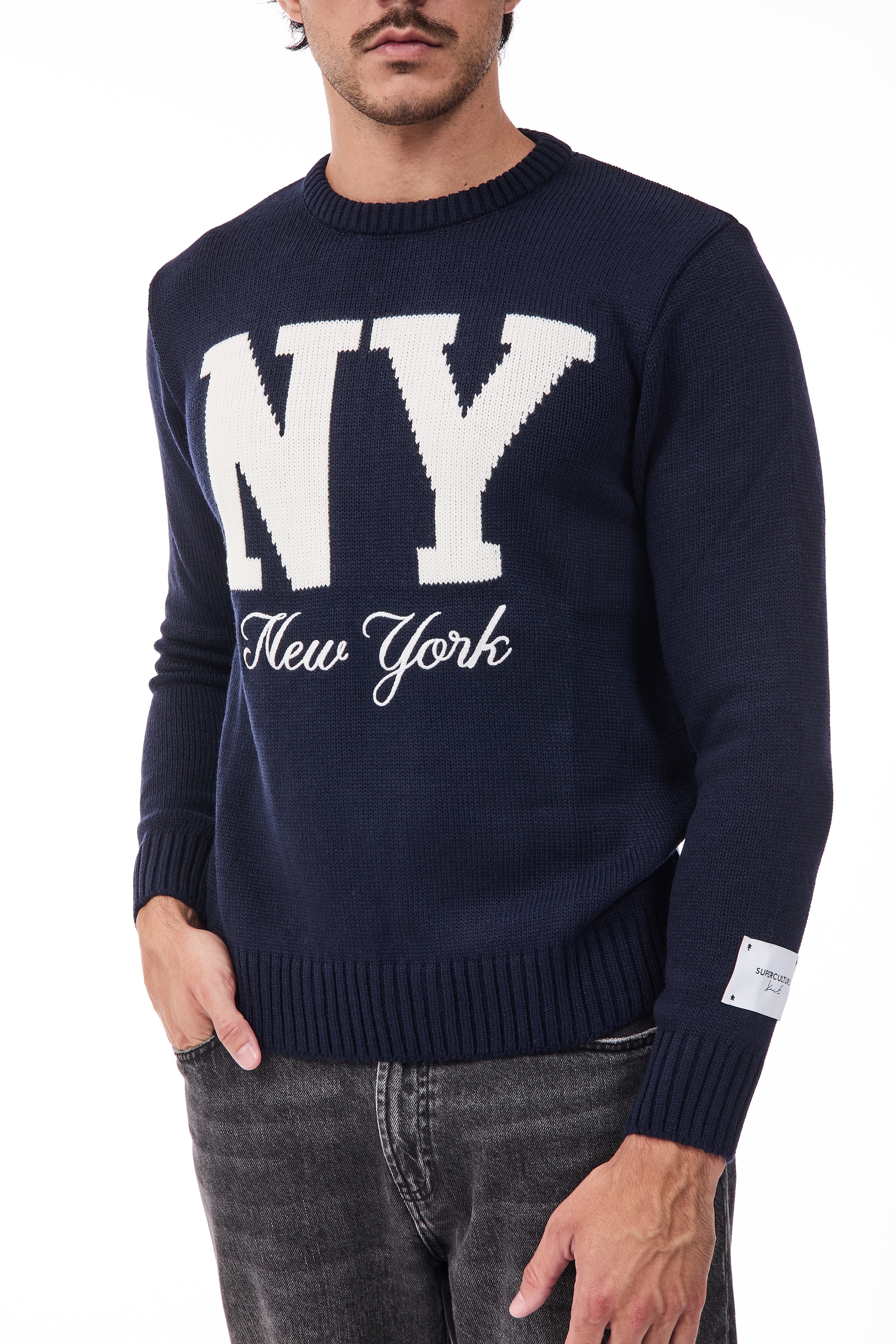 Maglione Superculture AK7023 Blu
