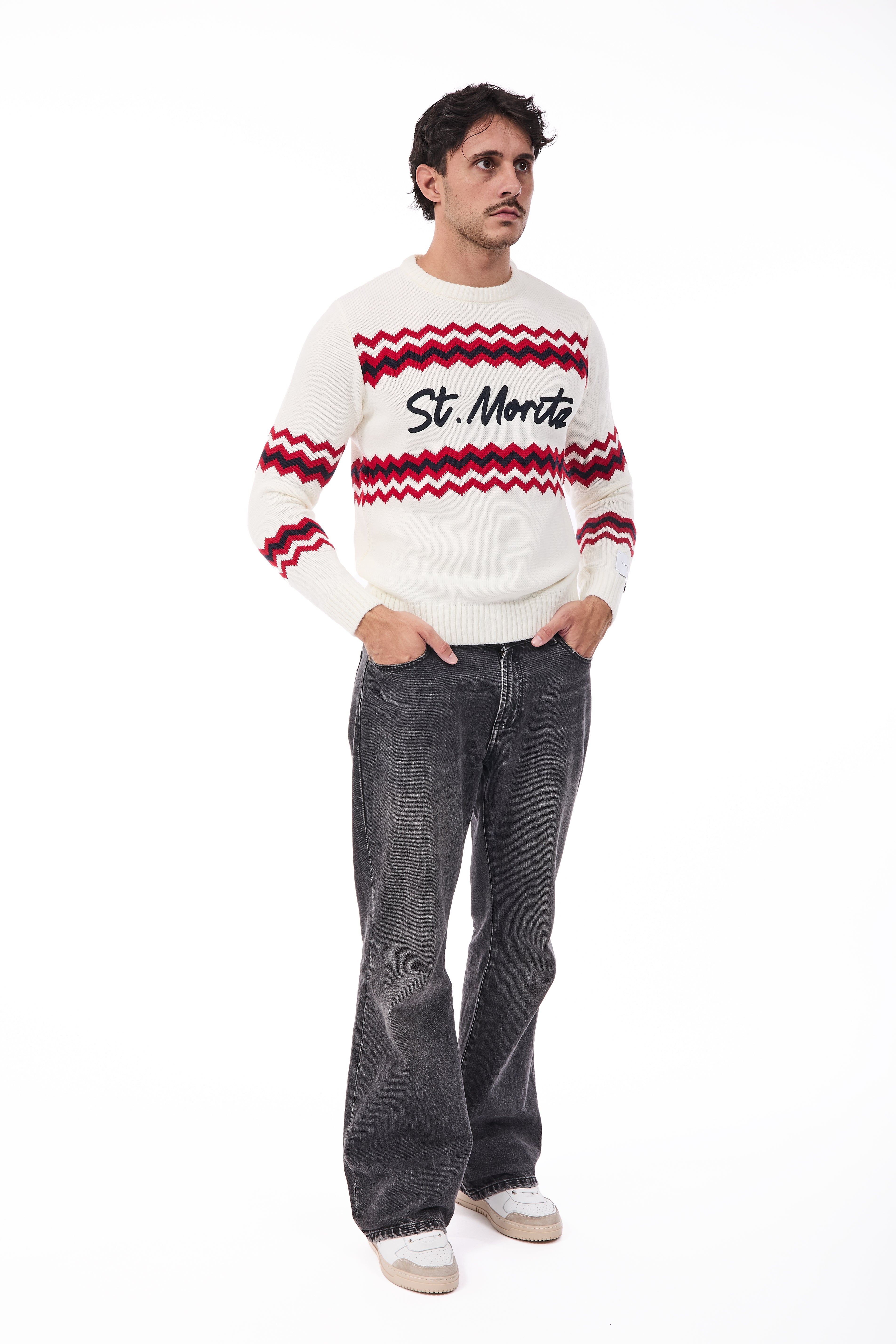 Maglione Superculture AK7041 Bianco