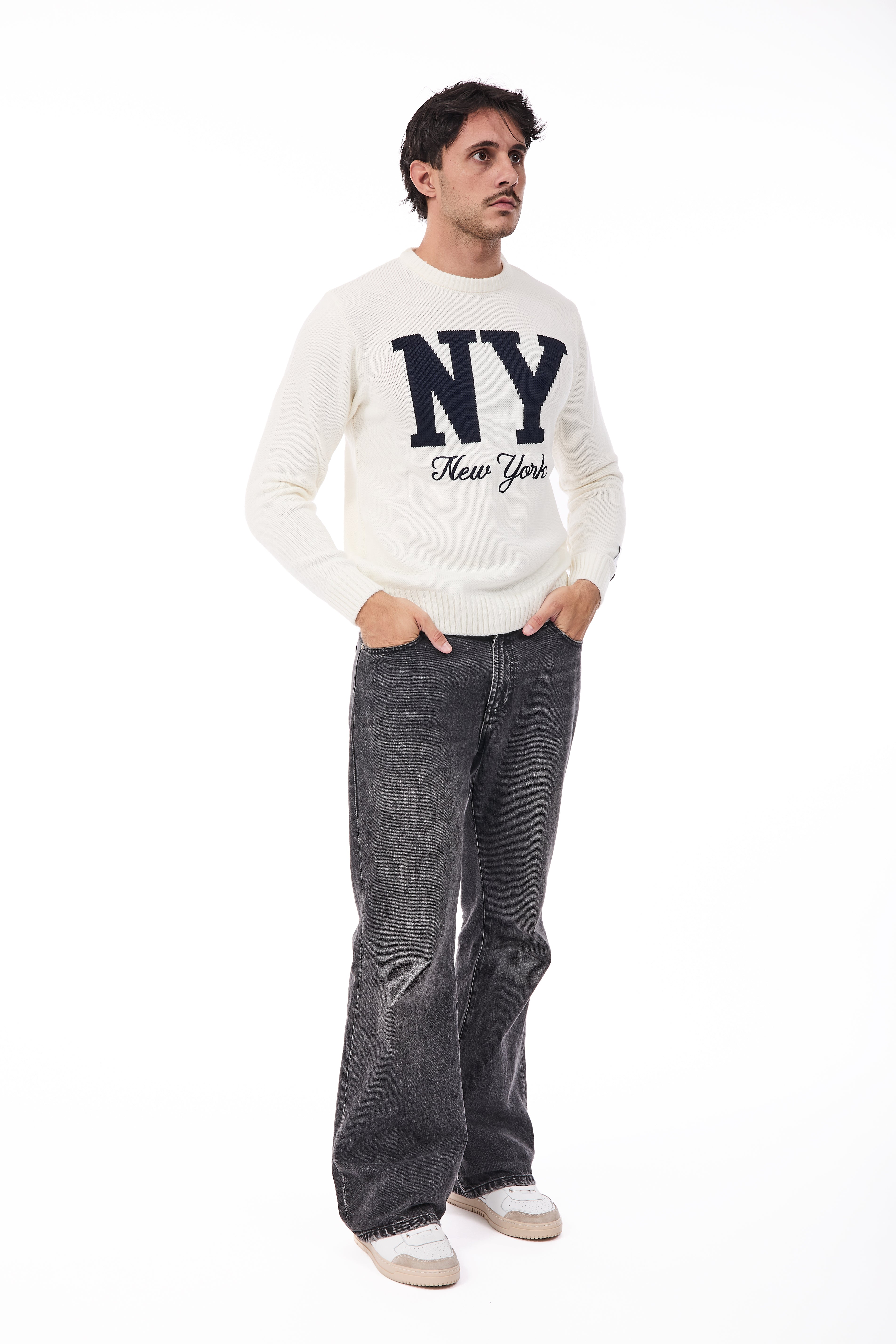 Maglione Superculture AK7023 Bianco