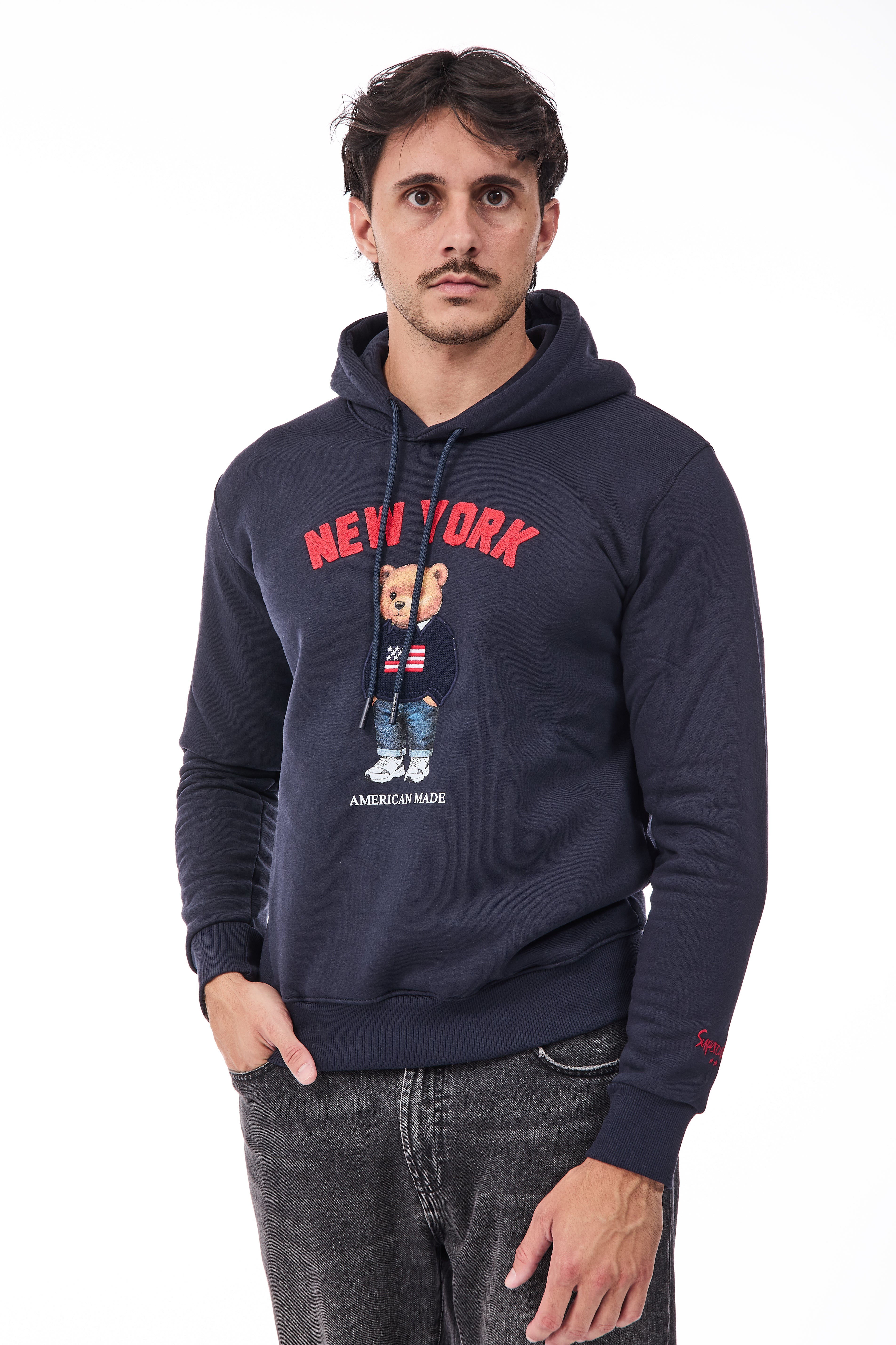 Felpa Superculture A3069 Blu