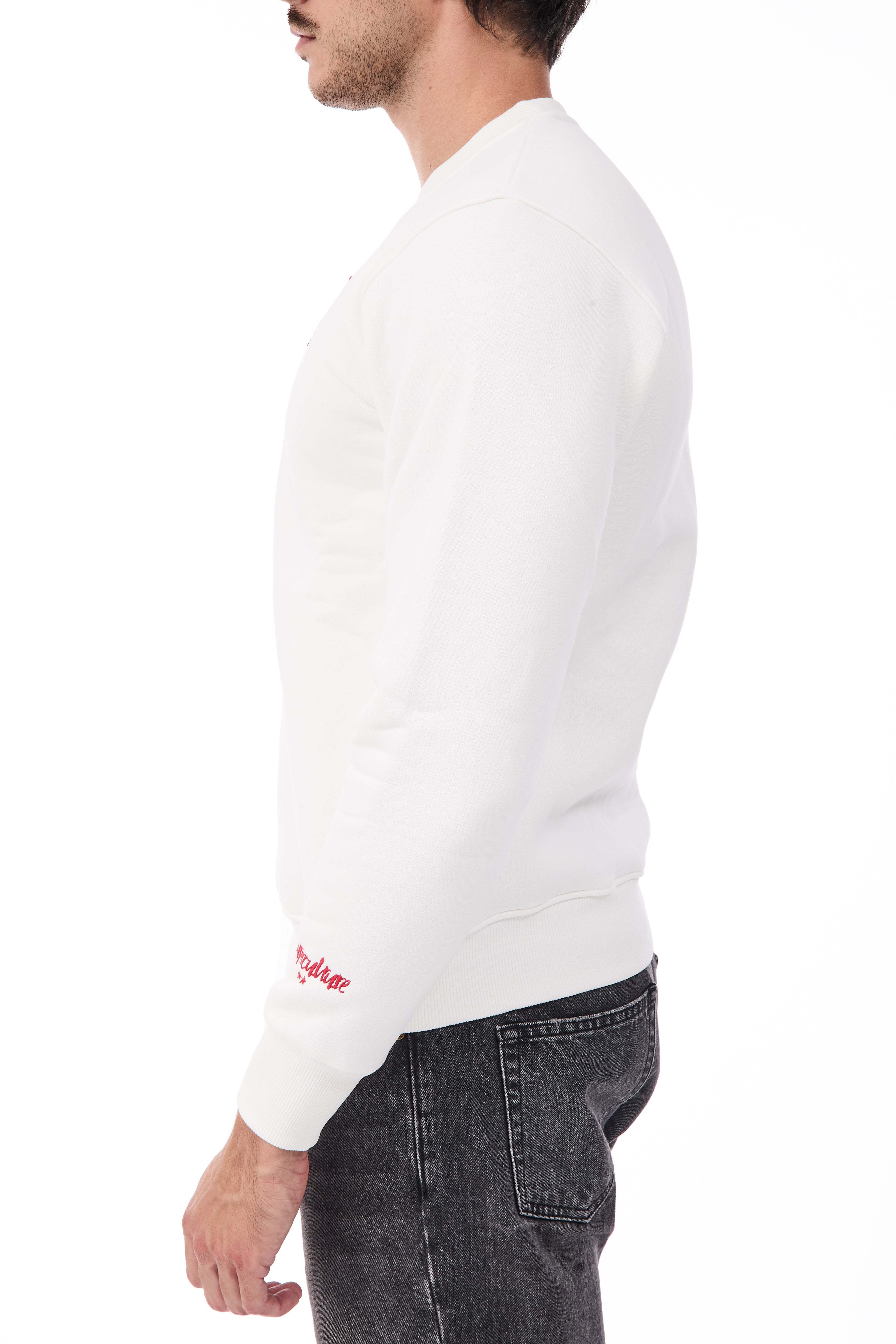 Felpa Superculture A3071 Bianco